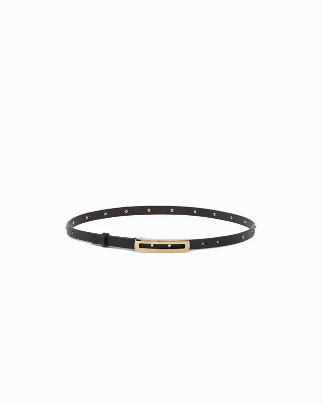 Pinko High Belt H1 pasek czarny 1 cm