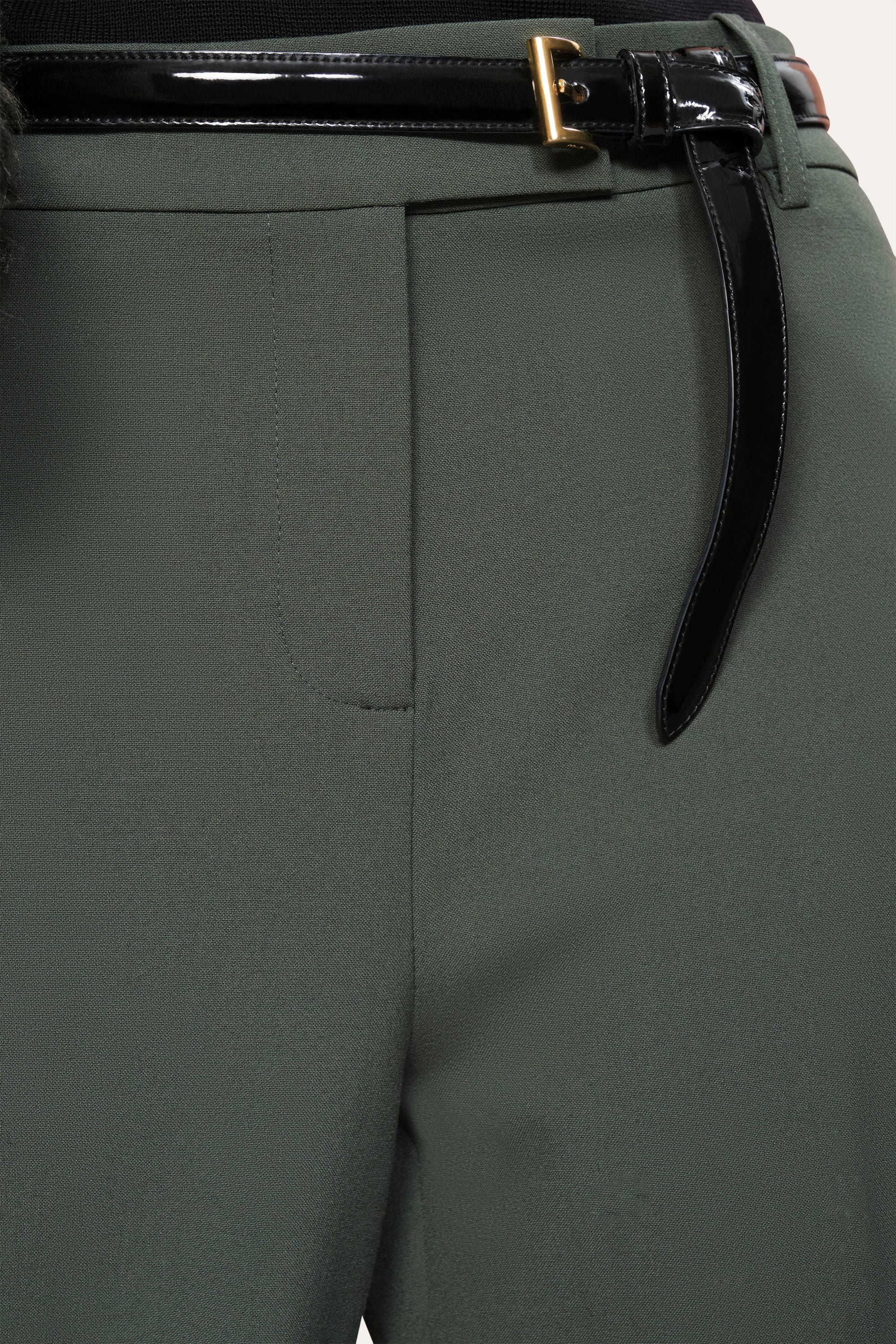Elie Tahari Mia spodnie szerokie Dark Willow krepa