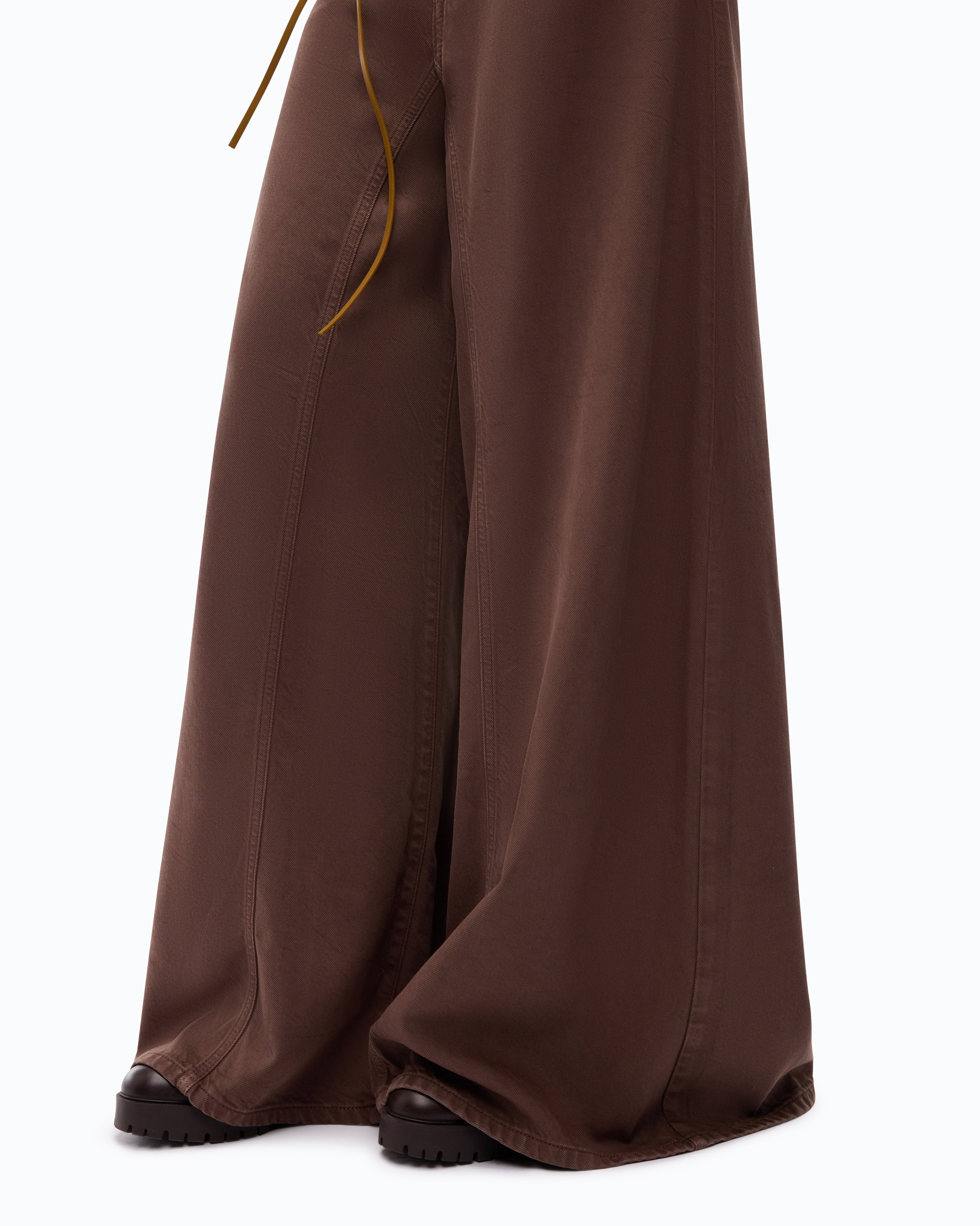 Pinko Winona Wide Leg jeansy brązowe vintage