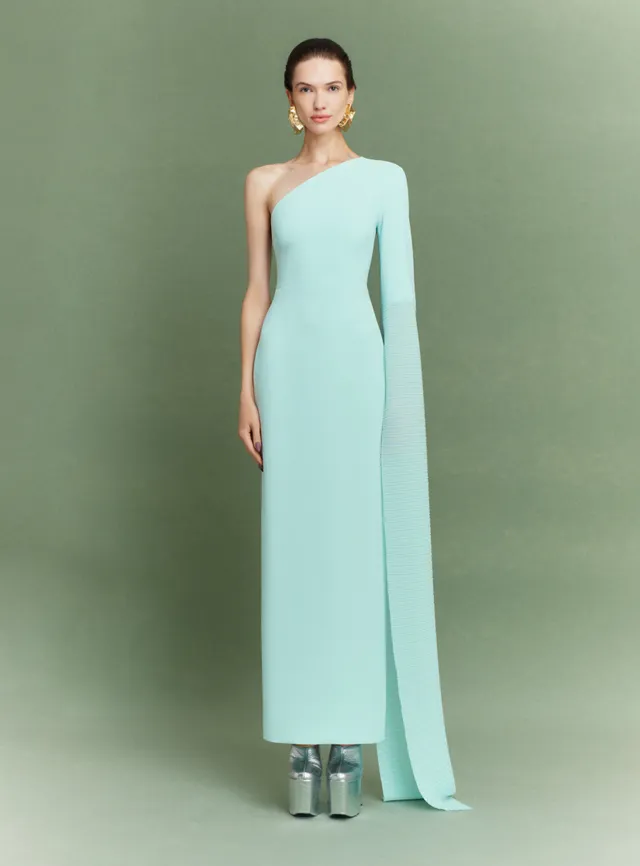 SOLACE LONDON Sylvia sukienka wieczorowa opal maxi