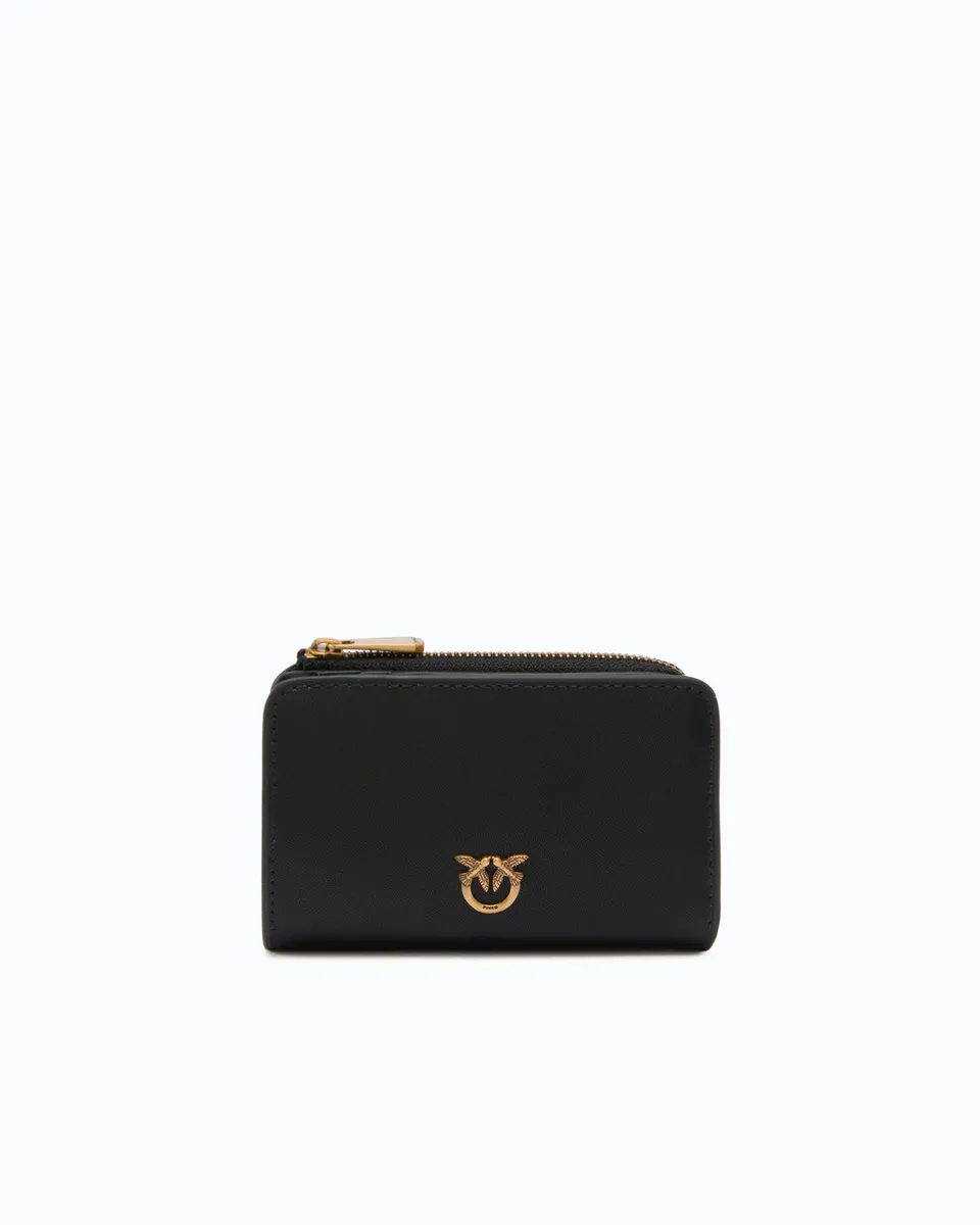 Pinko Mini Wallet portfel skórzany mały
