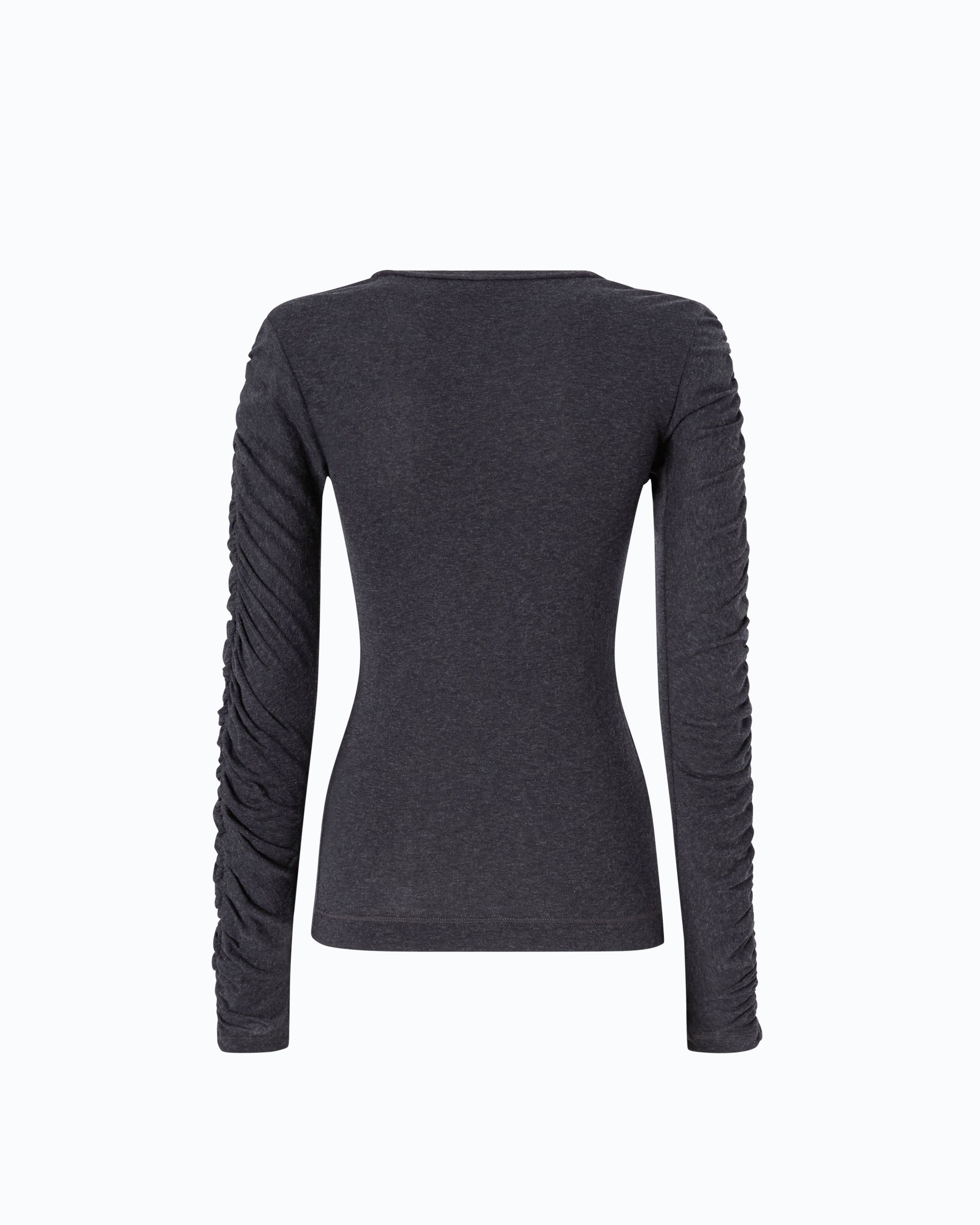 Pinko Muscari Sweater sweter szary wełna bawełna