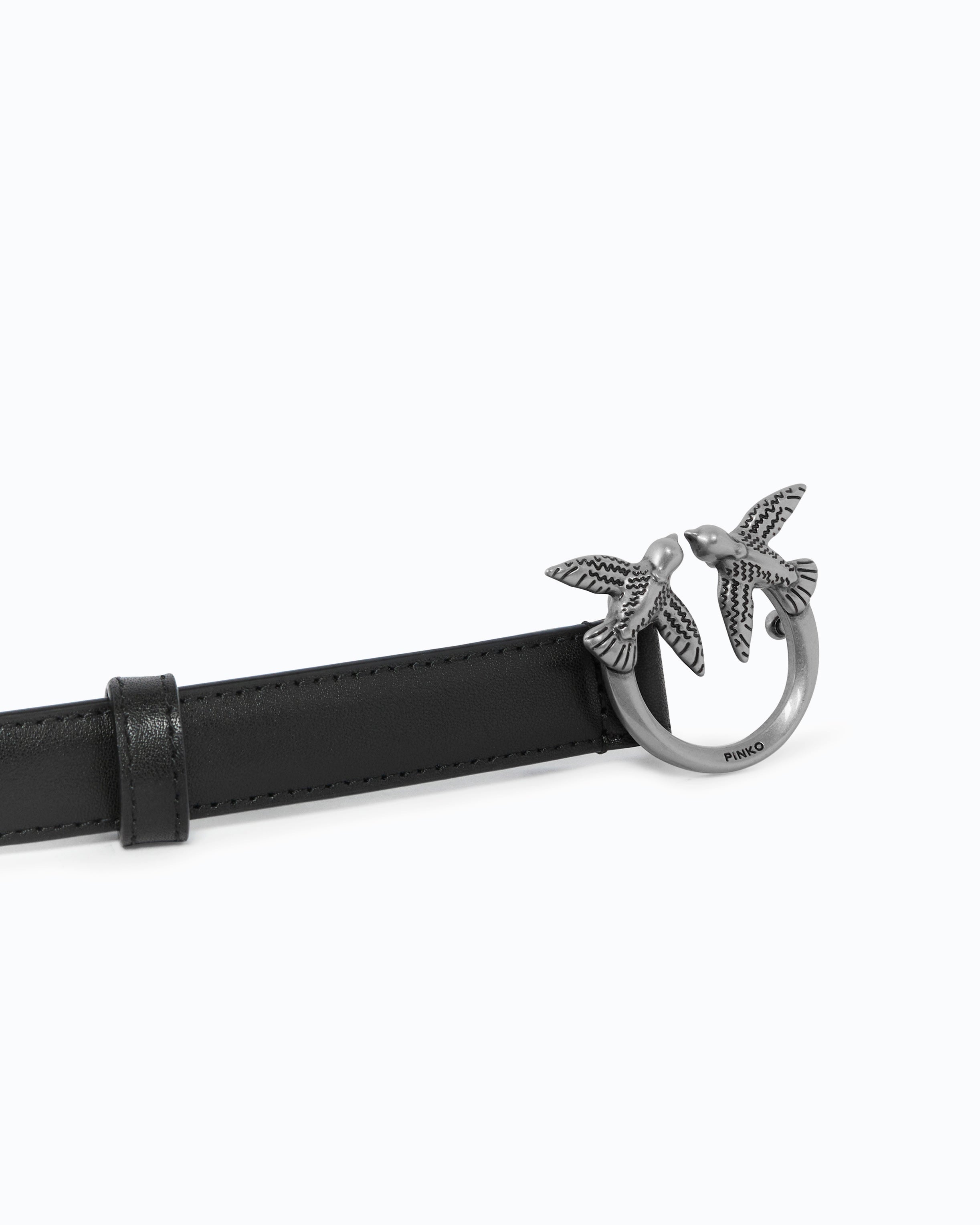 Pinko Love Berry H2 Belt pasek skórzany 2 cm