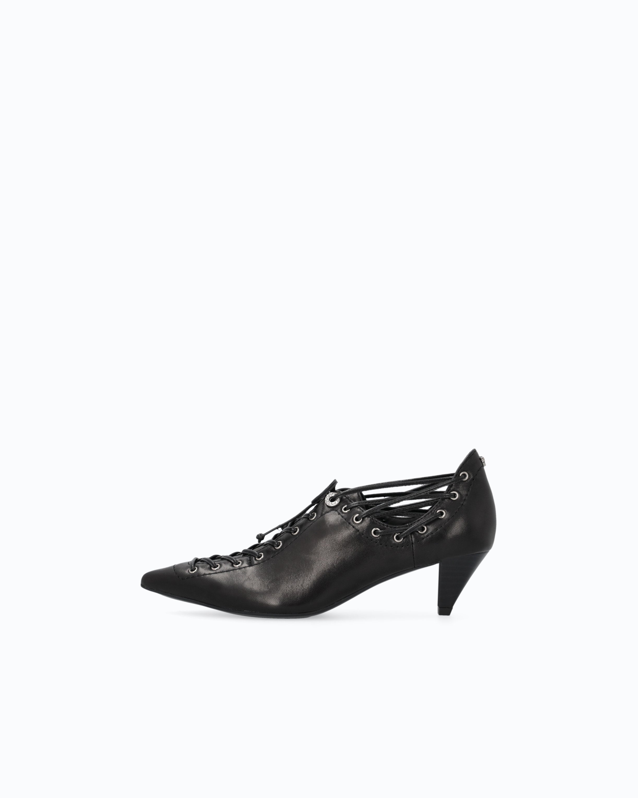 Pinko Didi 03 Pump czółenka czarne sznurowane