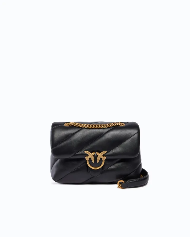 Pinko Love Bag Puff torebka mini czarna pikowana