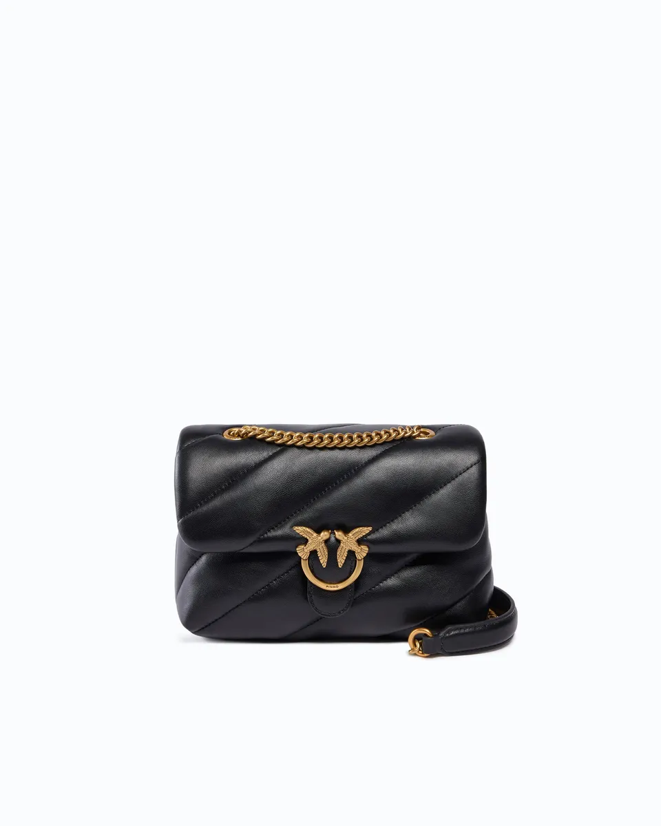 Pinko Love Bag Puff torebka mini czarna pikowana