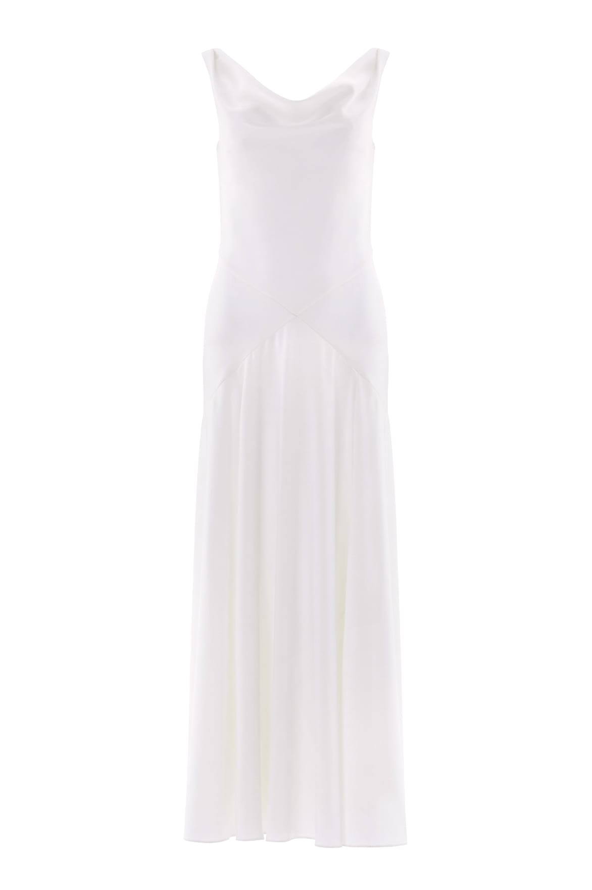 Needle & Thread Evangeline Satin Cowl Neck Gown suknia biele