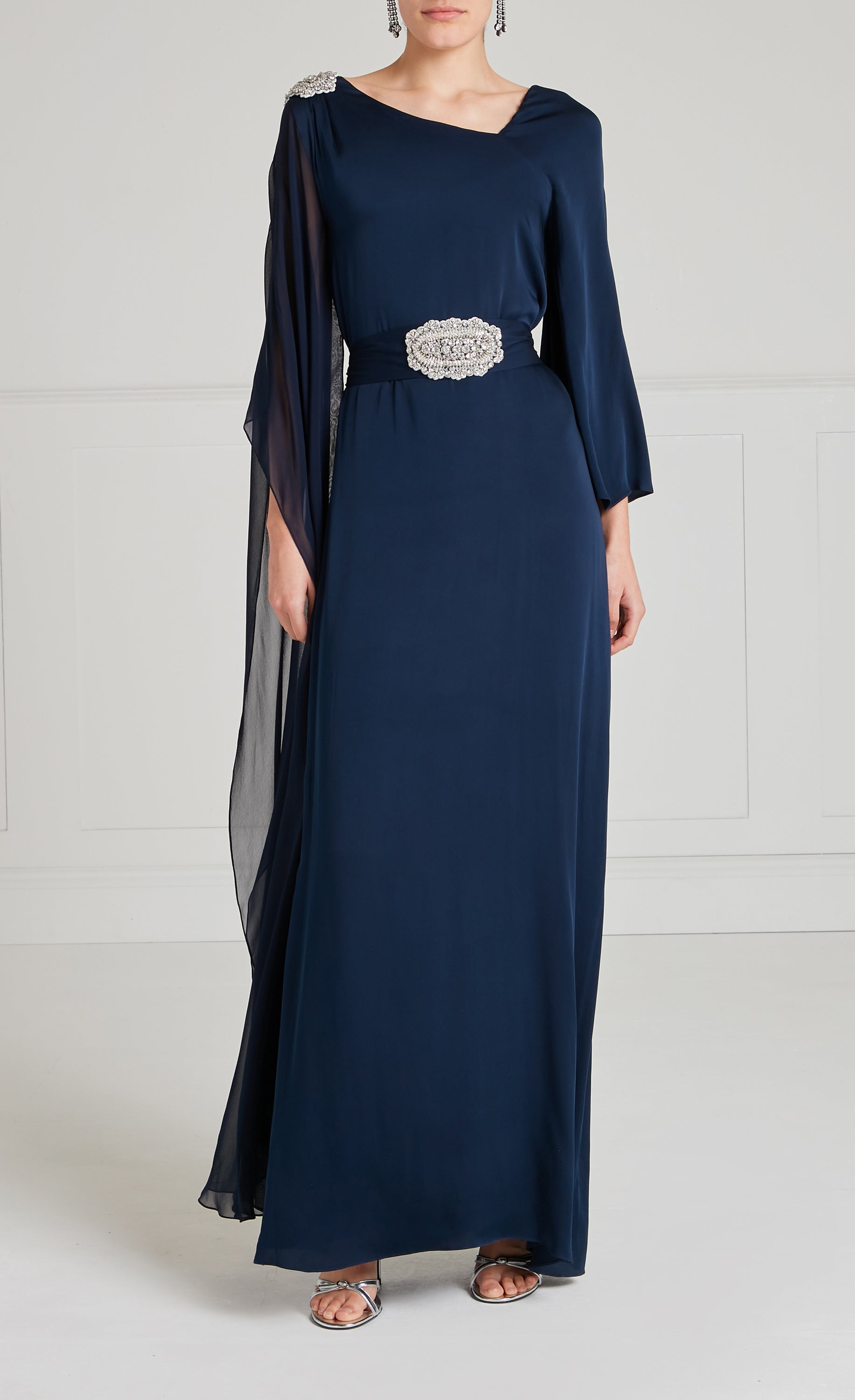 Temperley London Safa suknia wieczorowa ink długa
