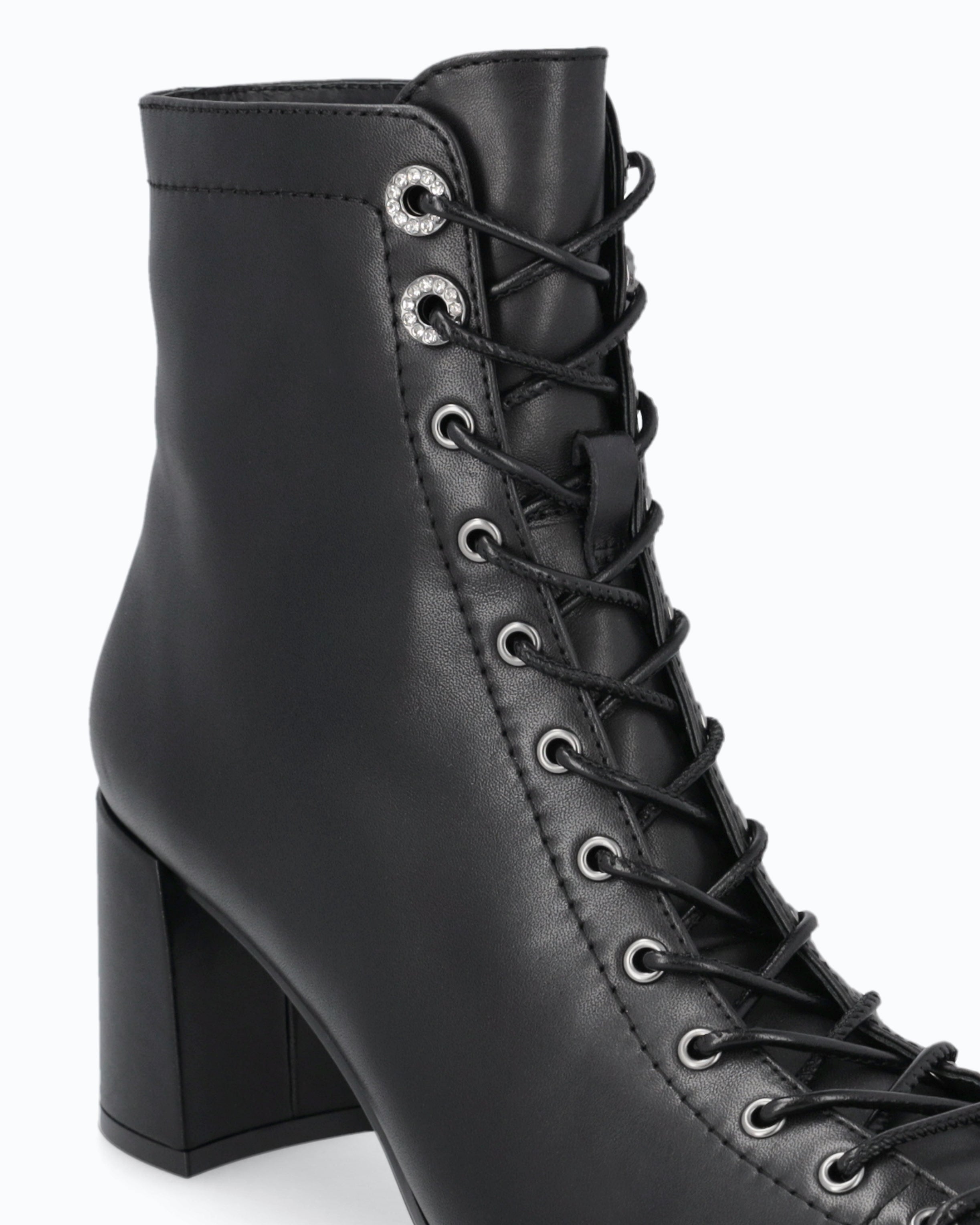 Pinko Anita 01 Ankle Boot botki czarne skórzane