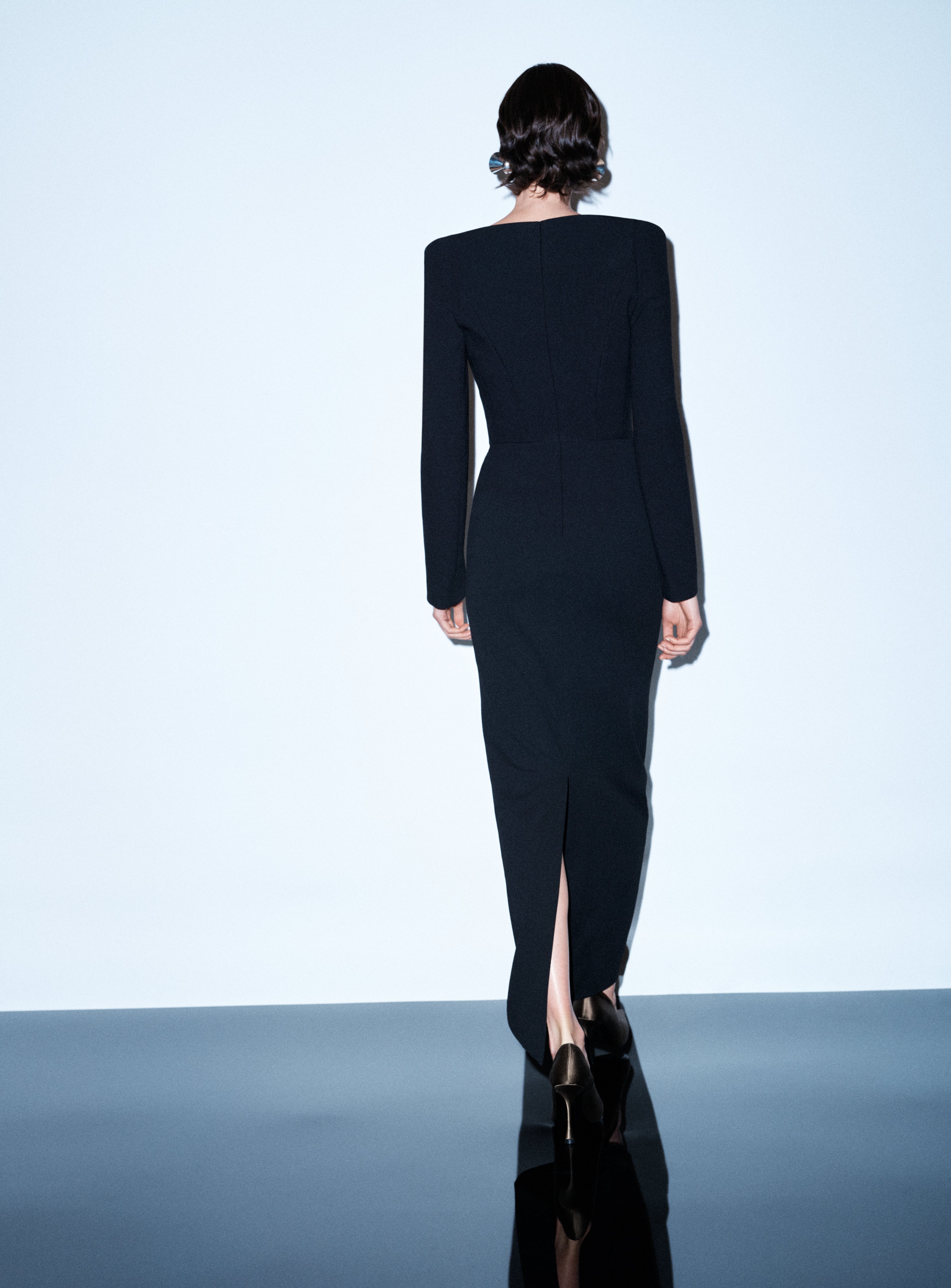 SOLACE LONDON Martine sukienka wieczorowa czarna maxi