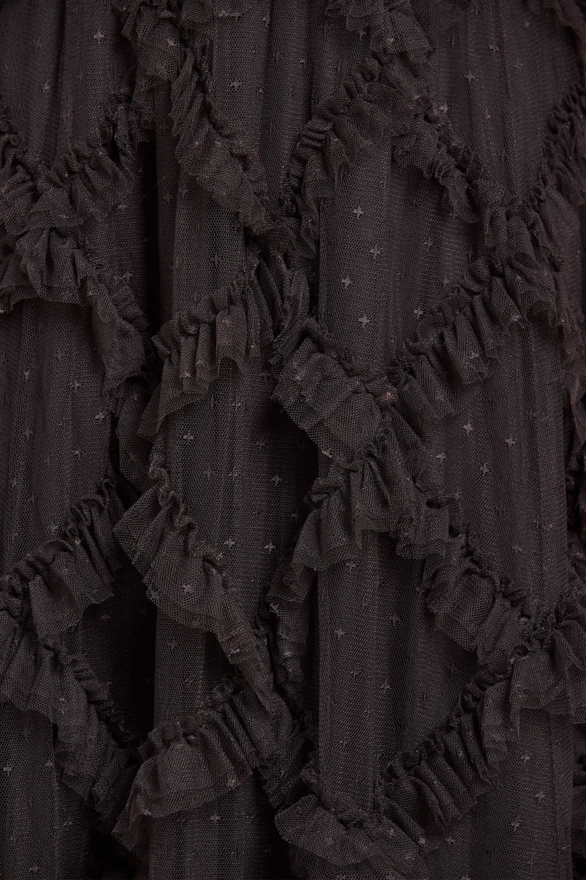 Needle & Thread Genevieve Ruffle Gown suknia czarna