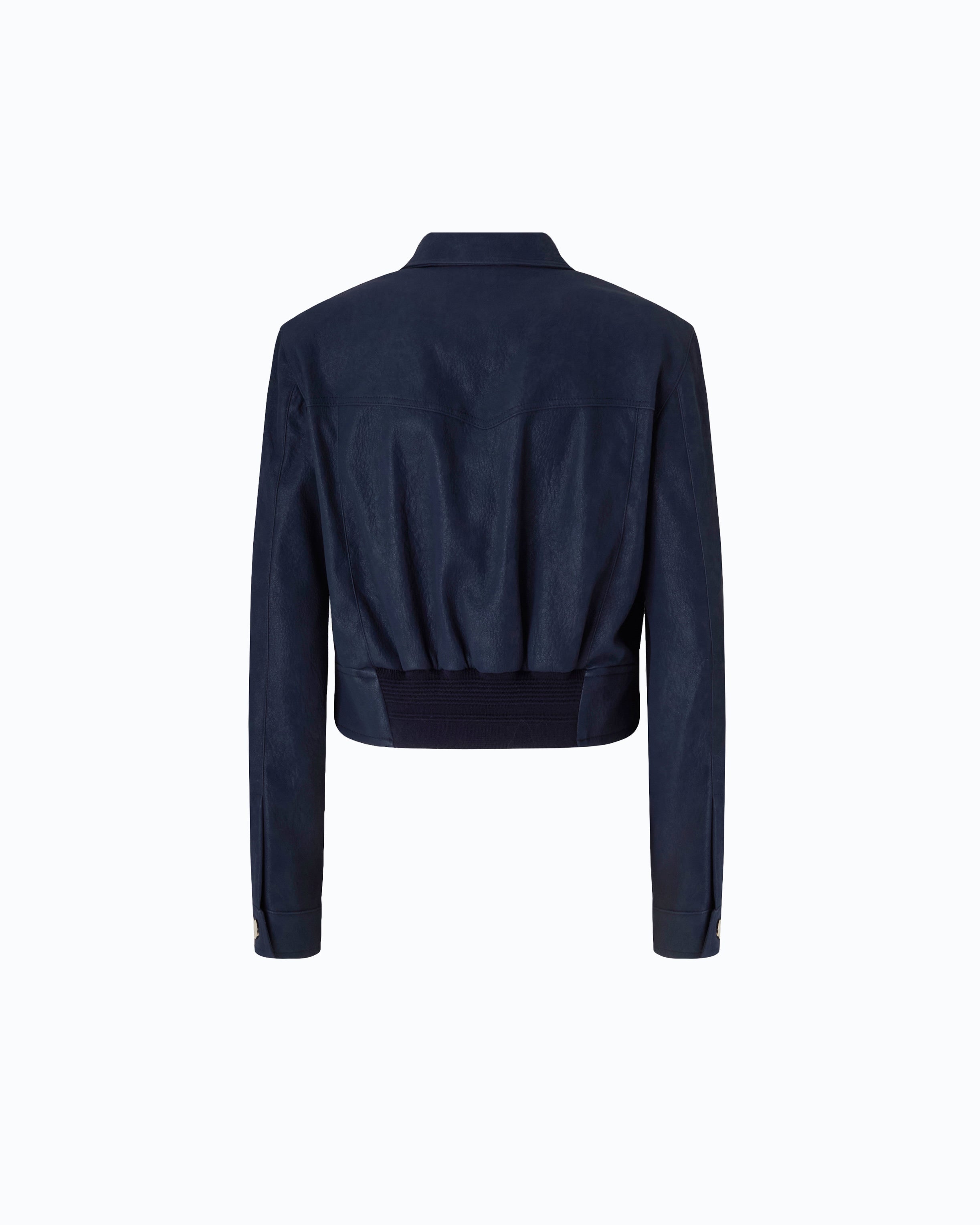 Pinko Arzignano Jacket kurtka niebieska nubuk