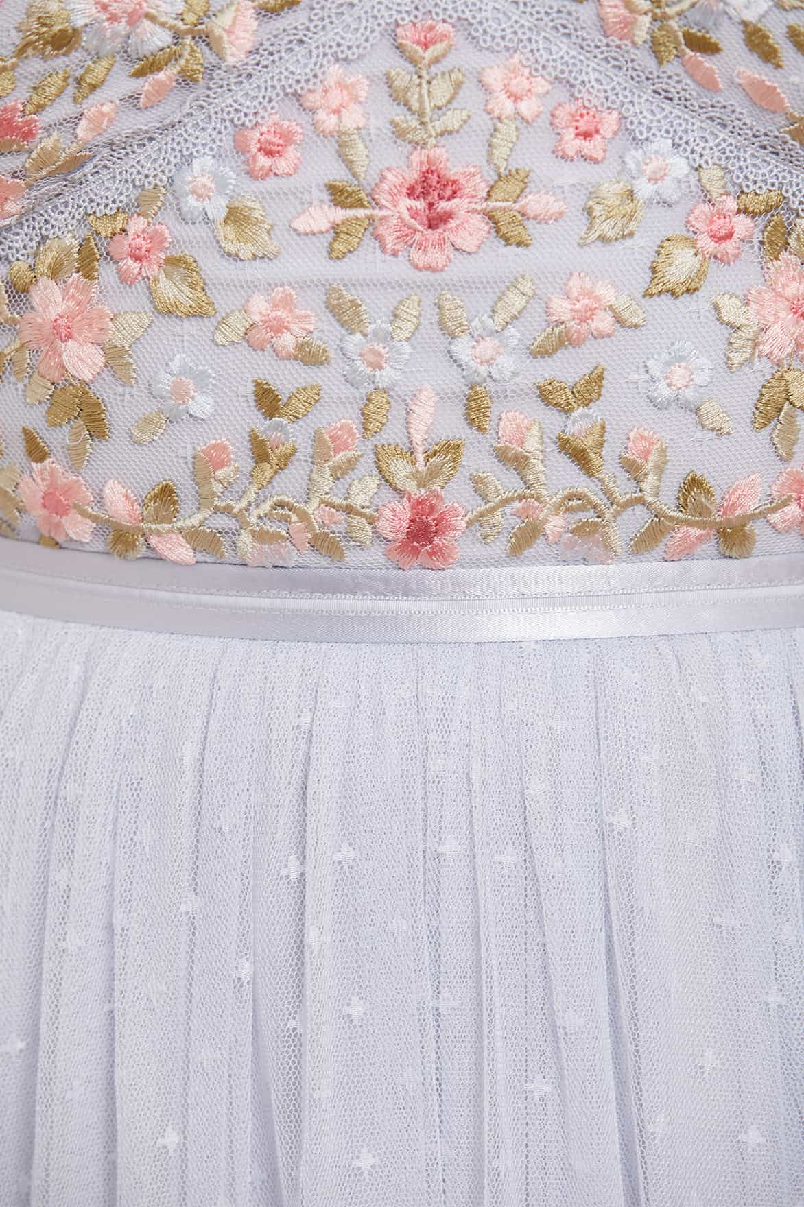 Needle & Thread Ribbon Bouquet Bodice suknia Blue Multi