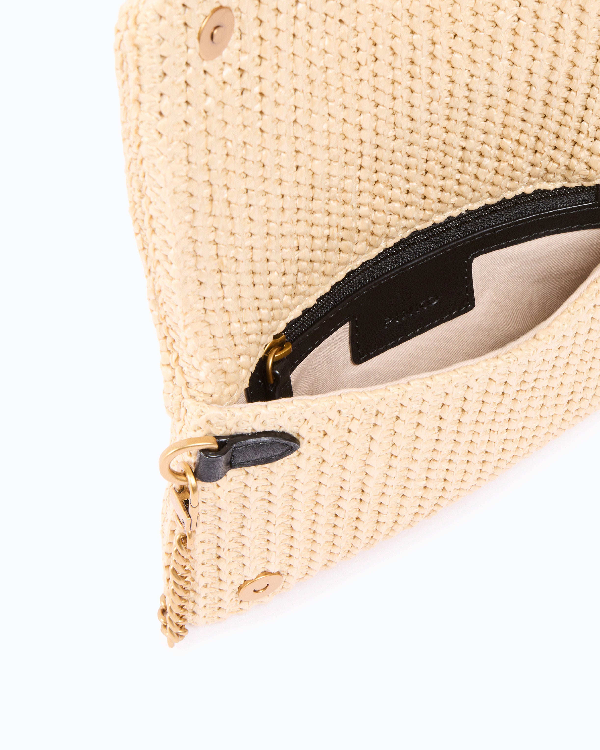 Pinko Click Soft Mini kopertówka rafia