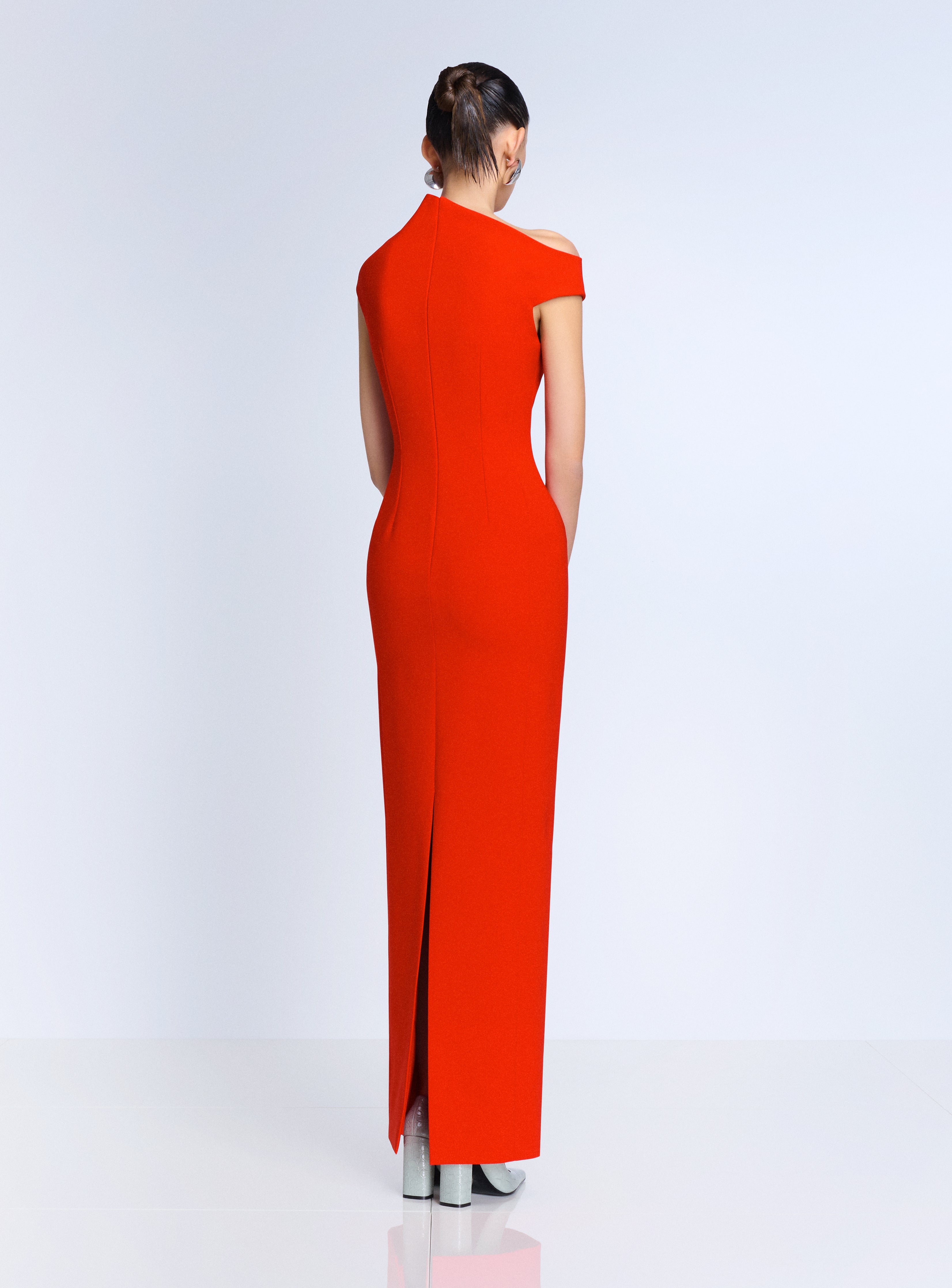 Solace London Arion Maxi sukienka czerwona przy ciele