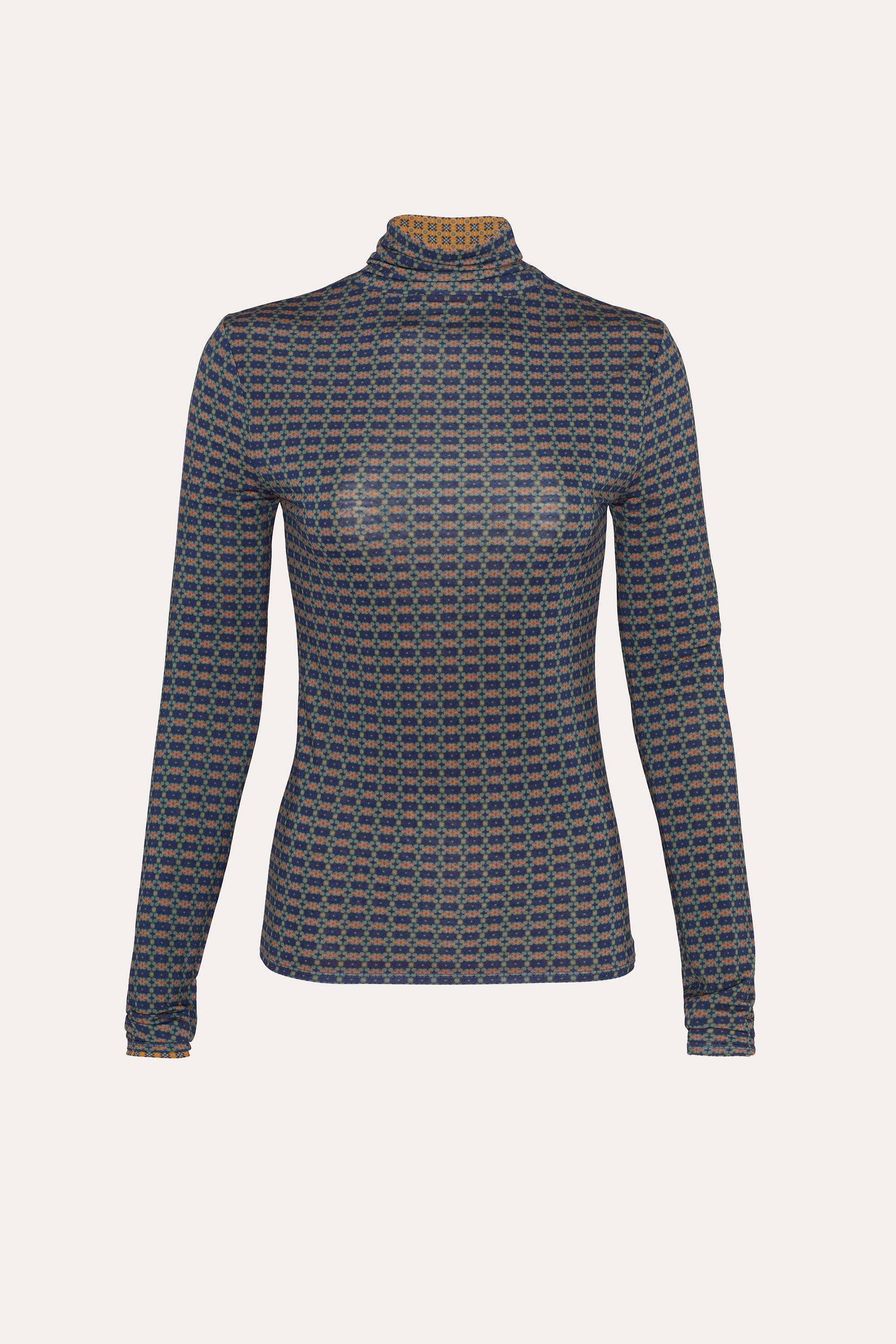 Elie Tahari Molly Reversible Top top golfik dwustronny