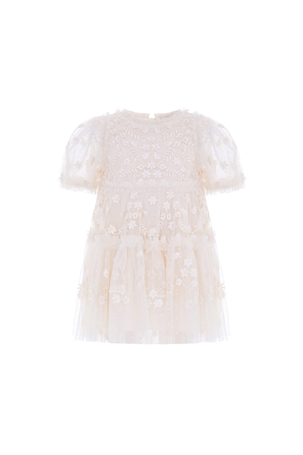 Needle & Thread Clover Baby Dress sukienka niemowlęca biała tiulowa