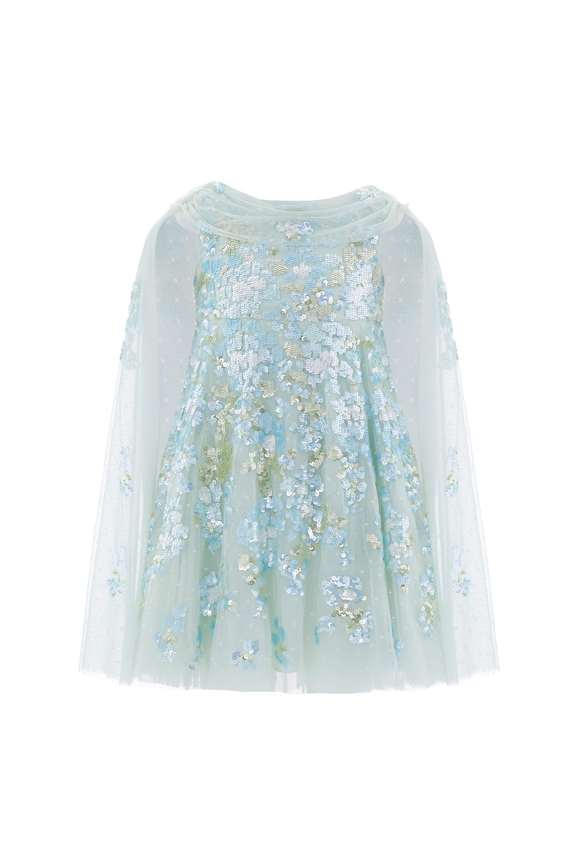 Needle & Thread Wisteria Sequin sukienka dziecięca Green