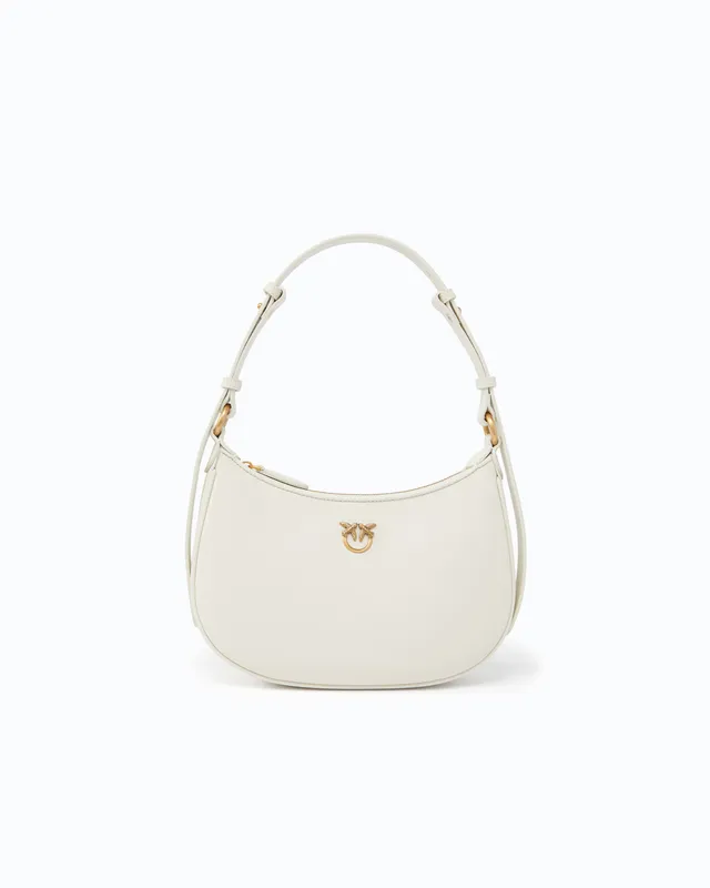 Pinko Mini Love Bag Half Moon torebka biała
