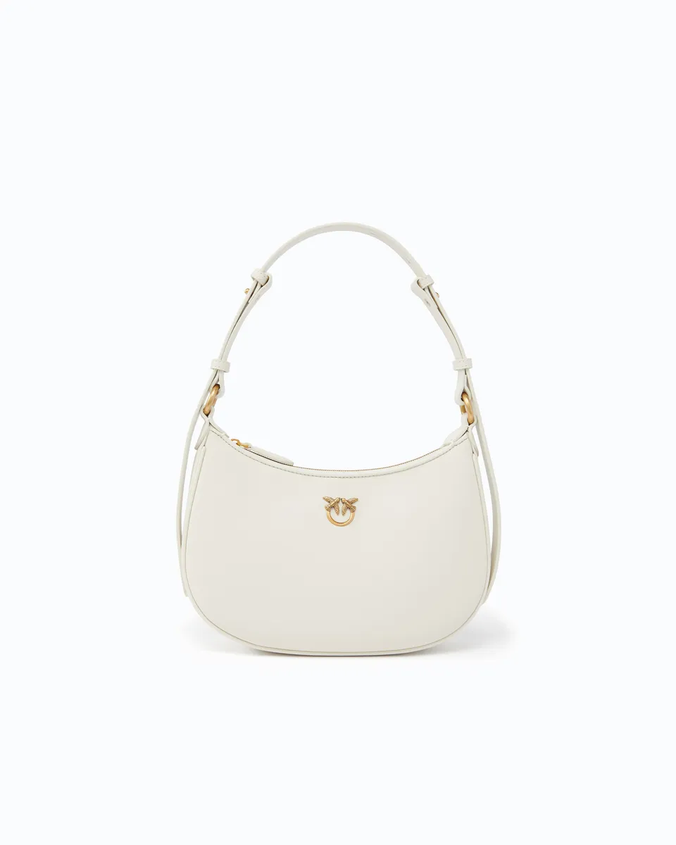 Pinko Mini Love Bag Half Moon torebka biała