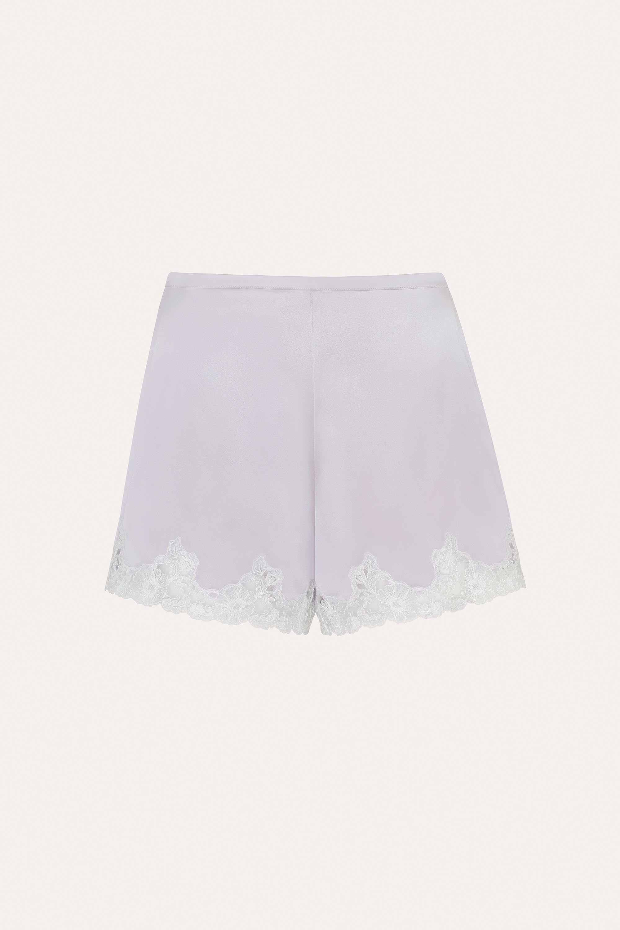 Elie Tahari Carolina szorty jedwabne Purple Haze