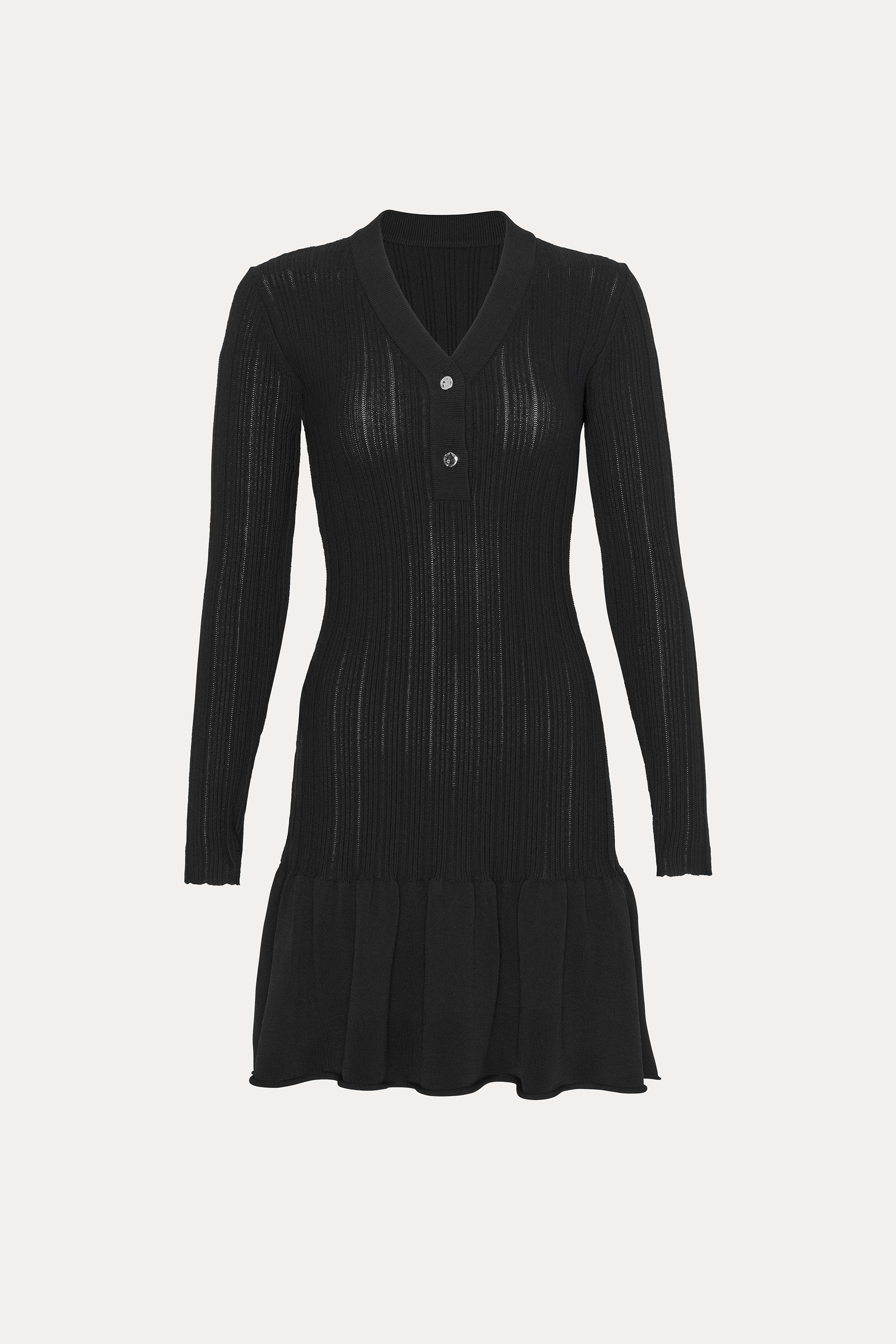 Elie Tahari Hudson sukienka mini Black dzianinowa