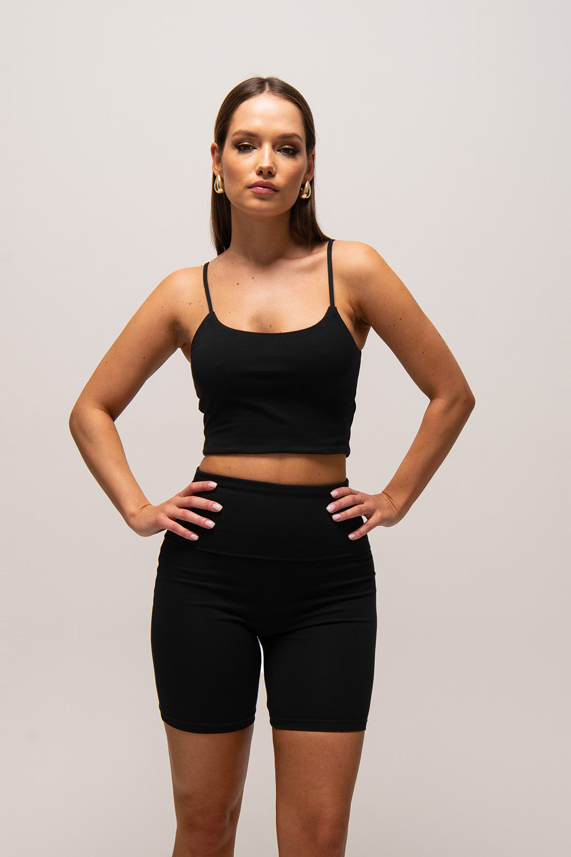 Nudyess Paros top Black bawełniany