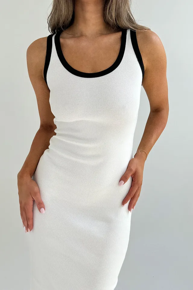 Nudyess Tina Bueno K725 sukienka midi ecru