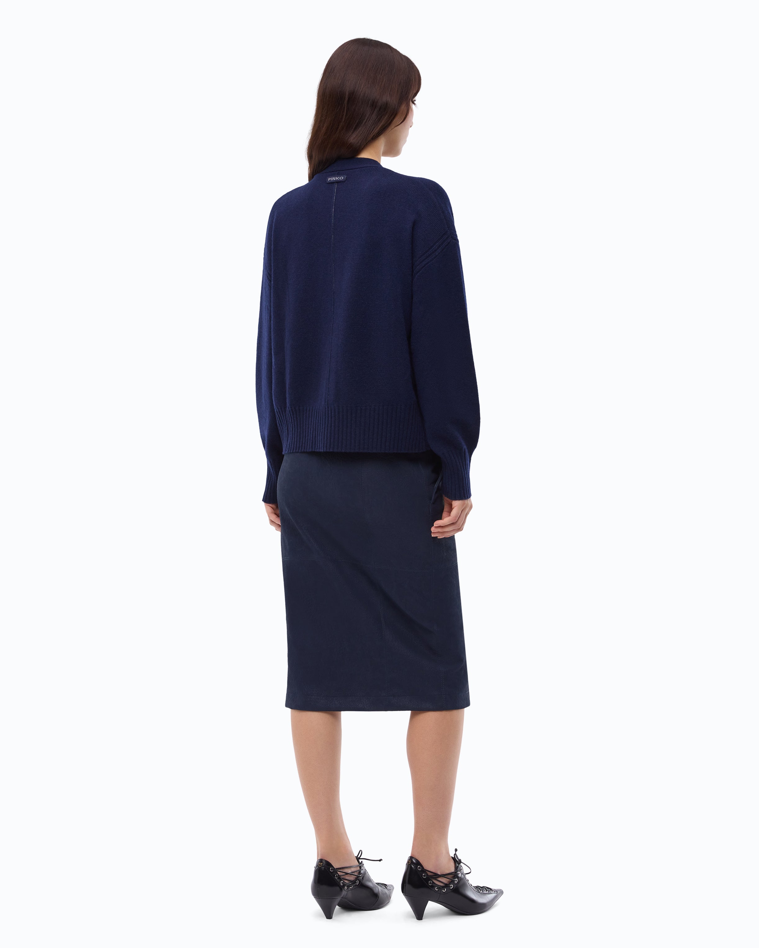 Pinko Vienna Cardigan kardigan z wełną i kaszmirem