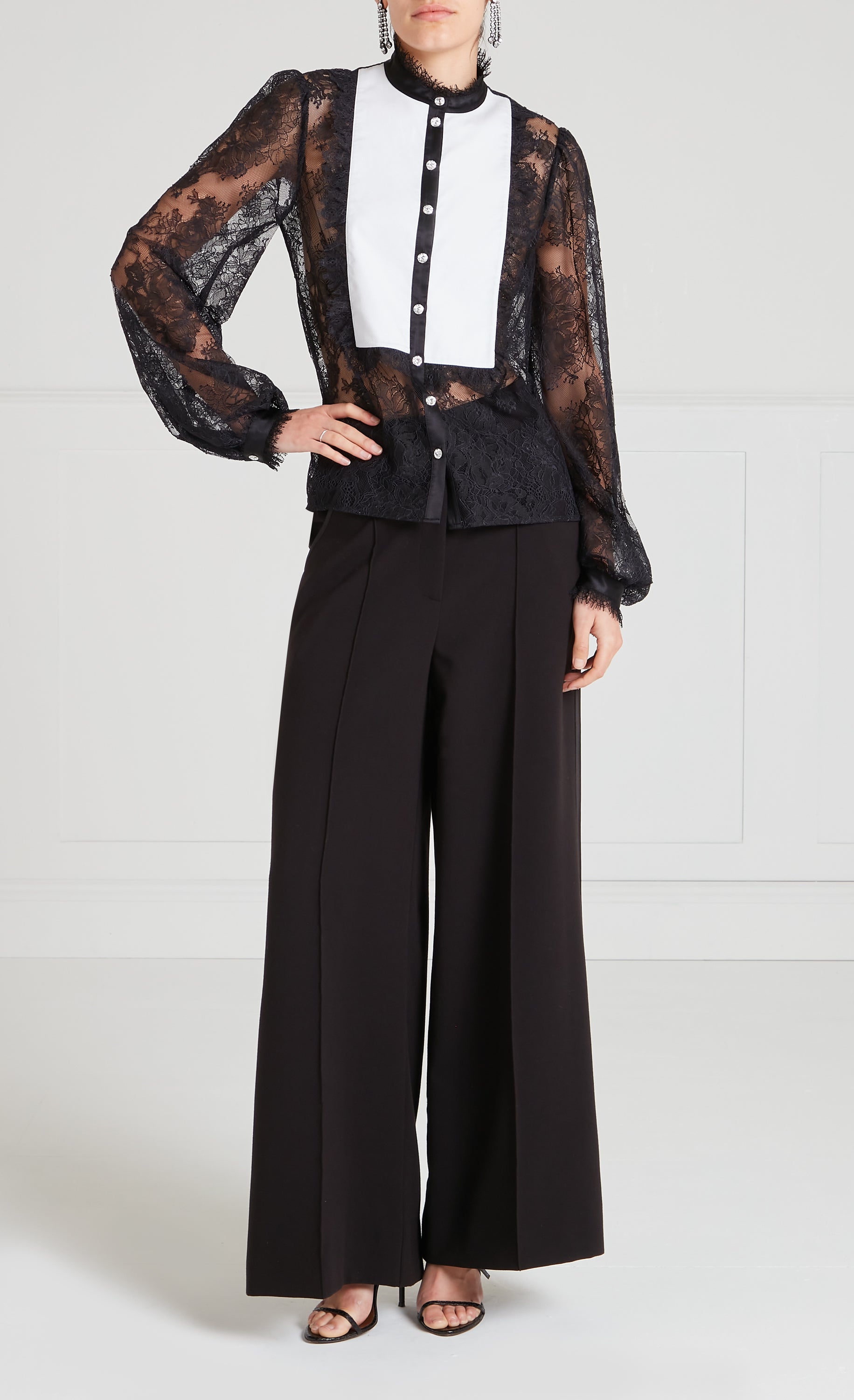 Temperley London Conqueror spodnie czarne Black