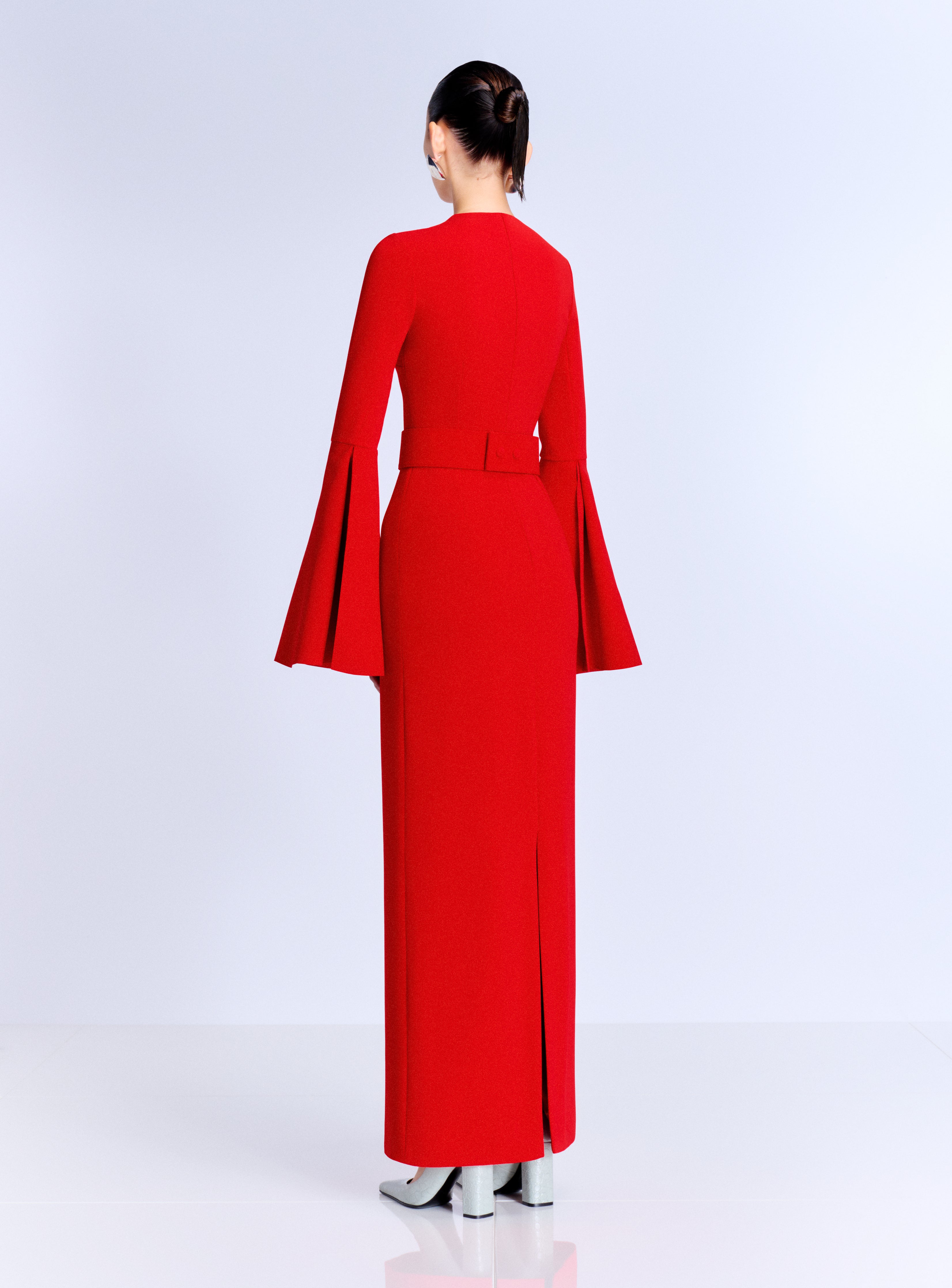 SOLACE LONDON Theia sukienka wieczorowa czerwona maxi
