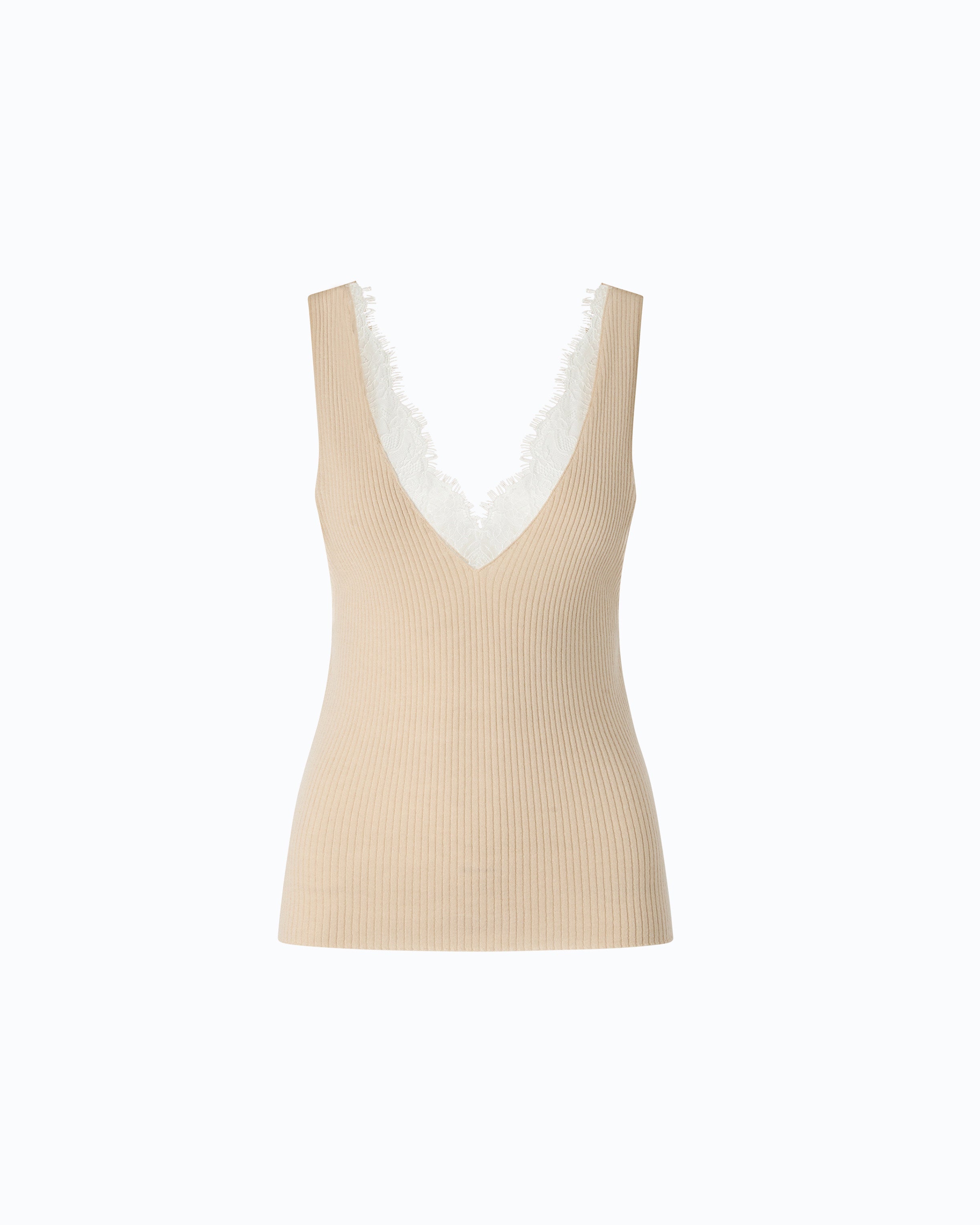 Pinko Oslo Tank Top podkoszulek beżowy jedwab