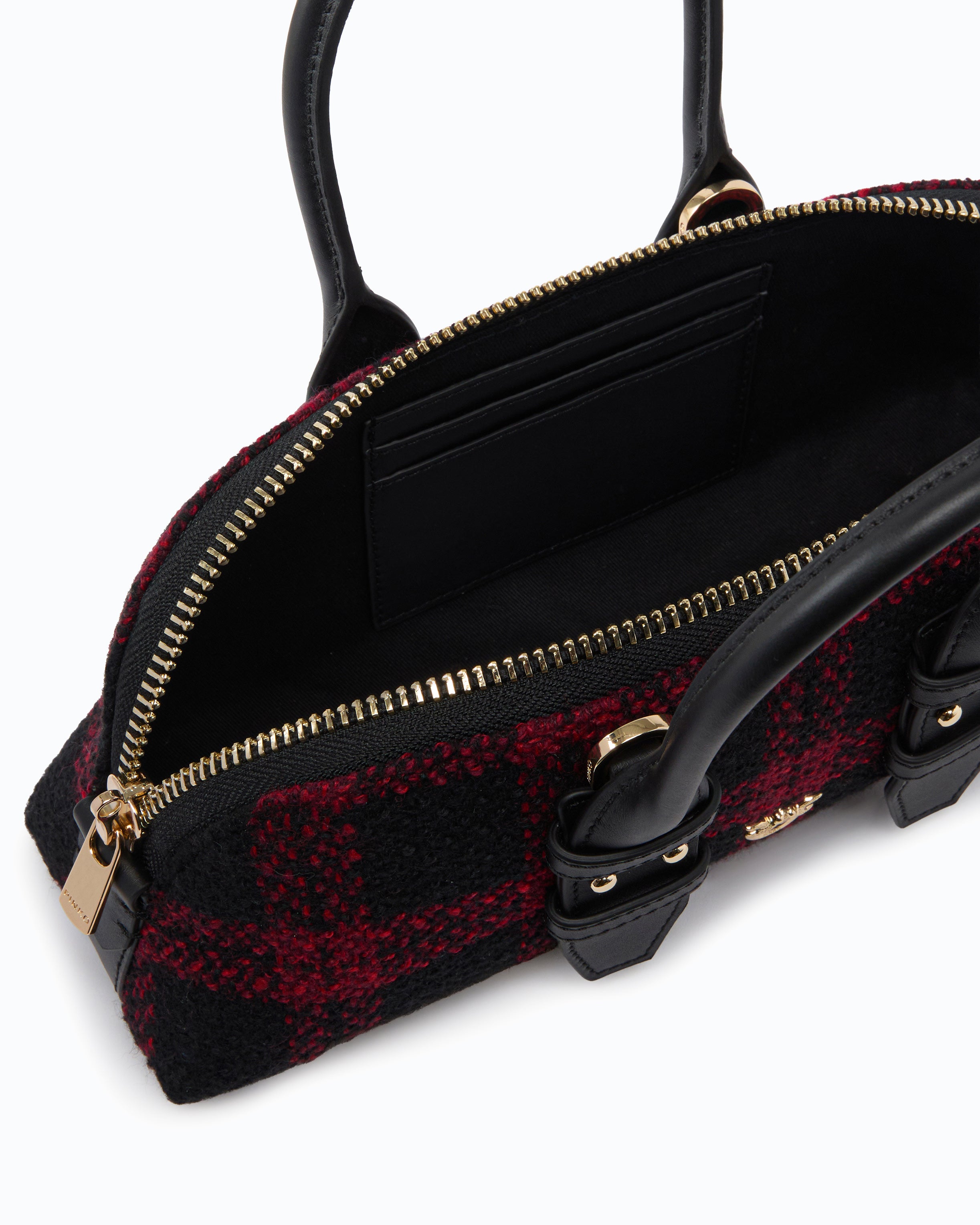 Pinko Escape Bag Horizontal torebka tweedowa w kratke