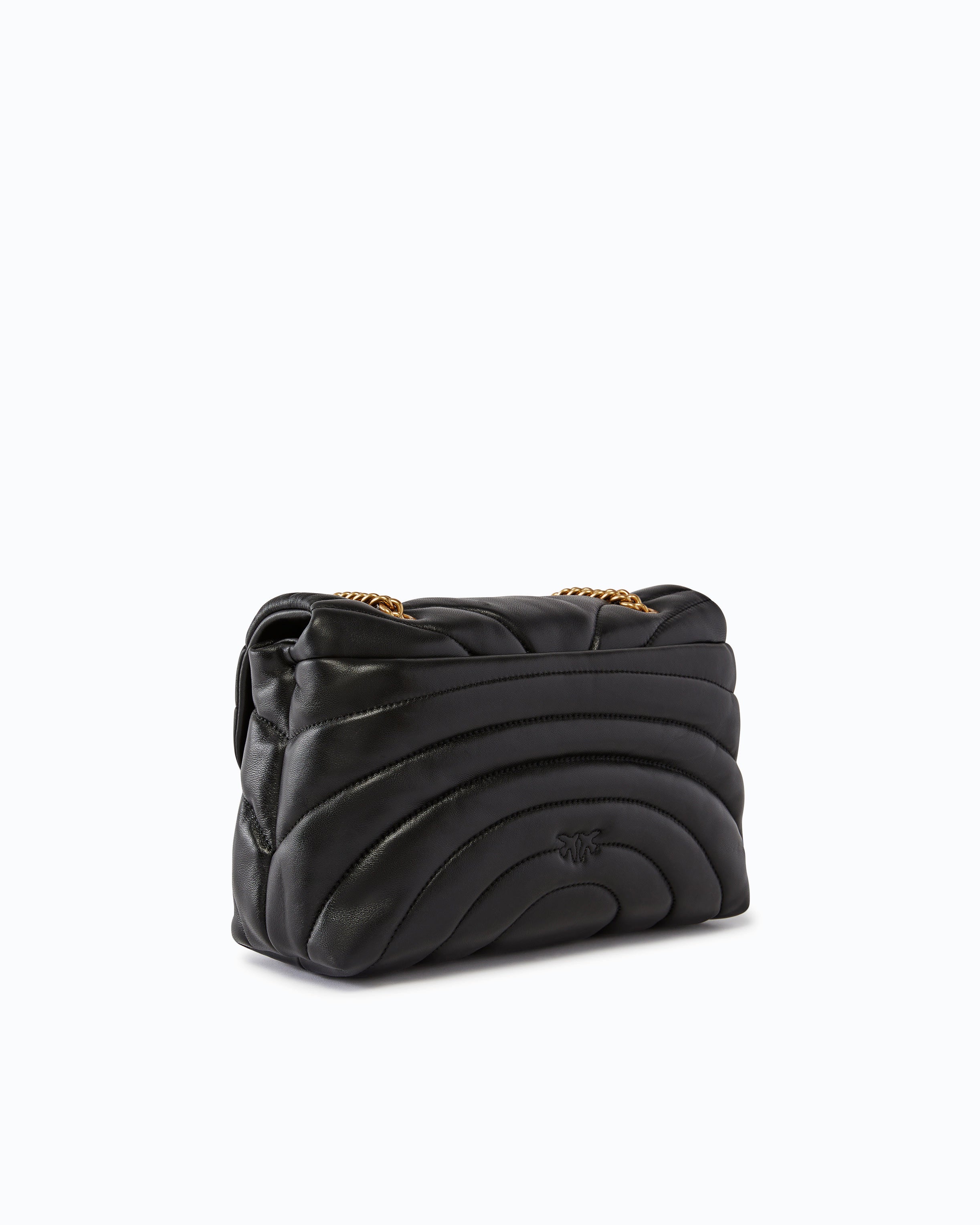 Pinko Love Bag Puff torebka czarna pikowana motyl