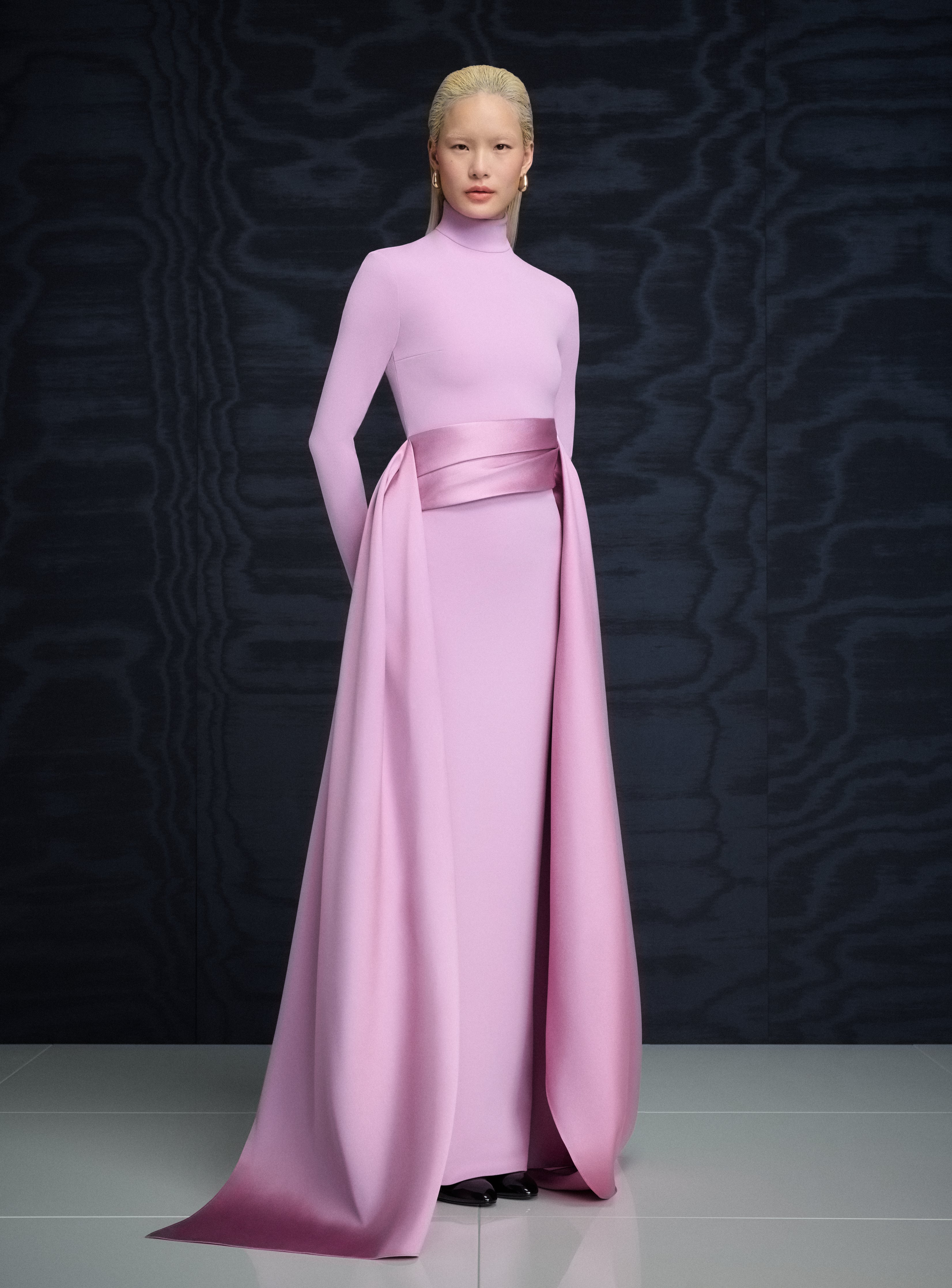 Solace London Olivia sukienka wieczorowa maxi wisteria