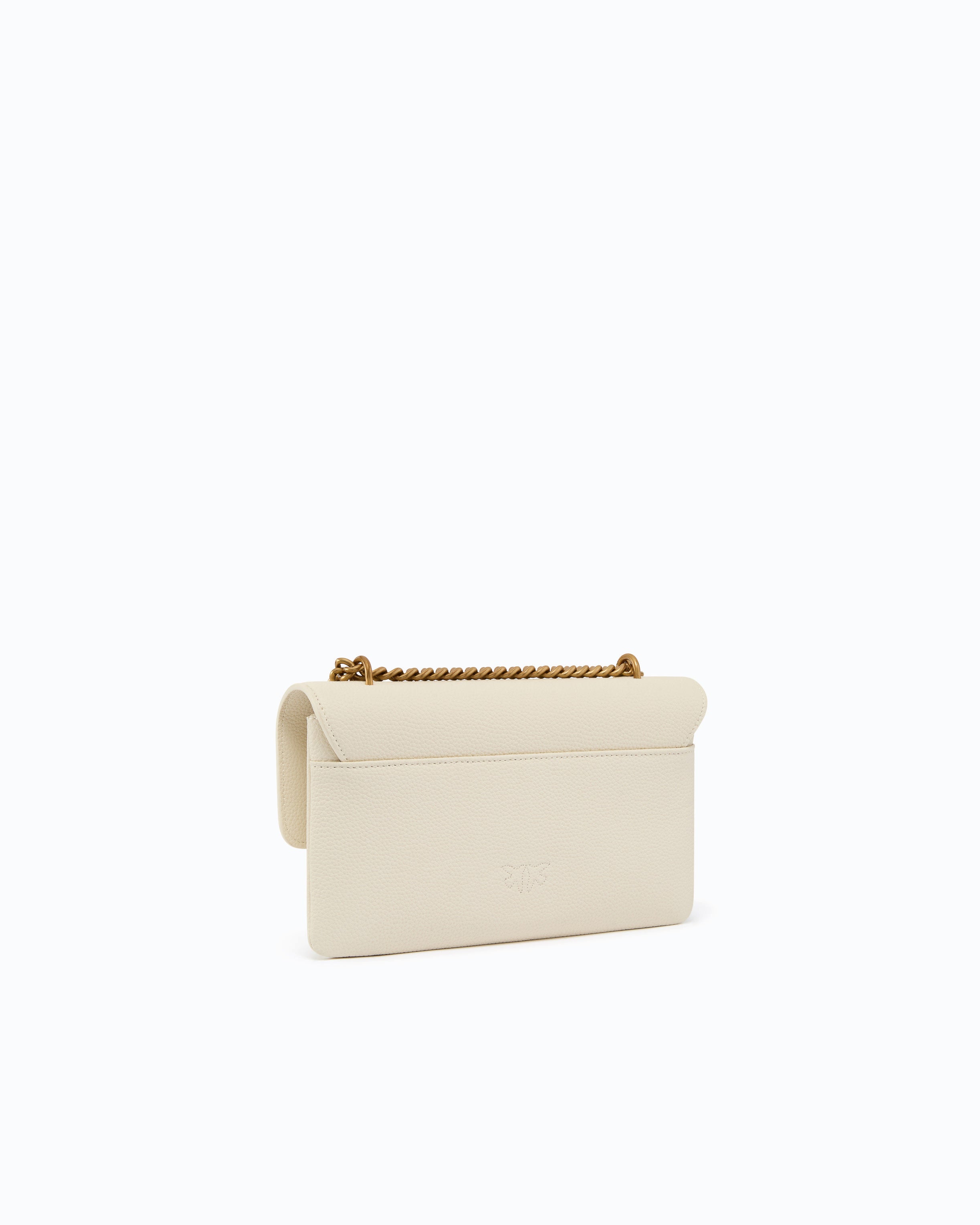 Pinko Love One Soft Mini torebka biała ze skóry