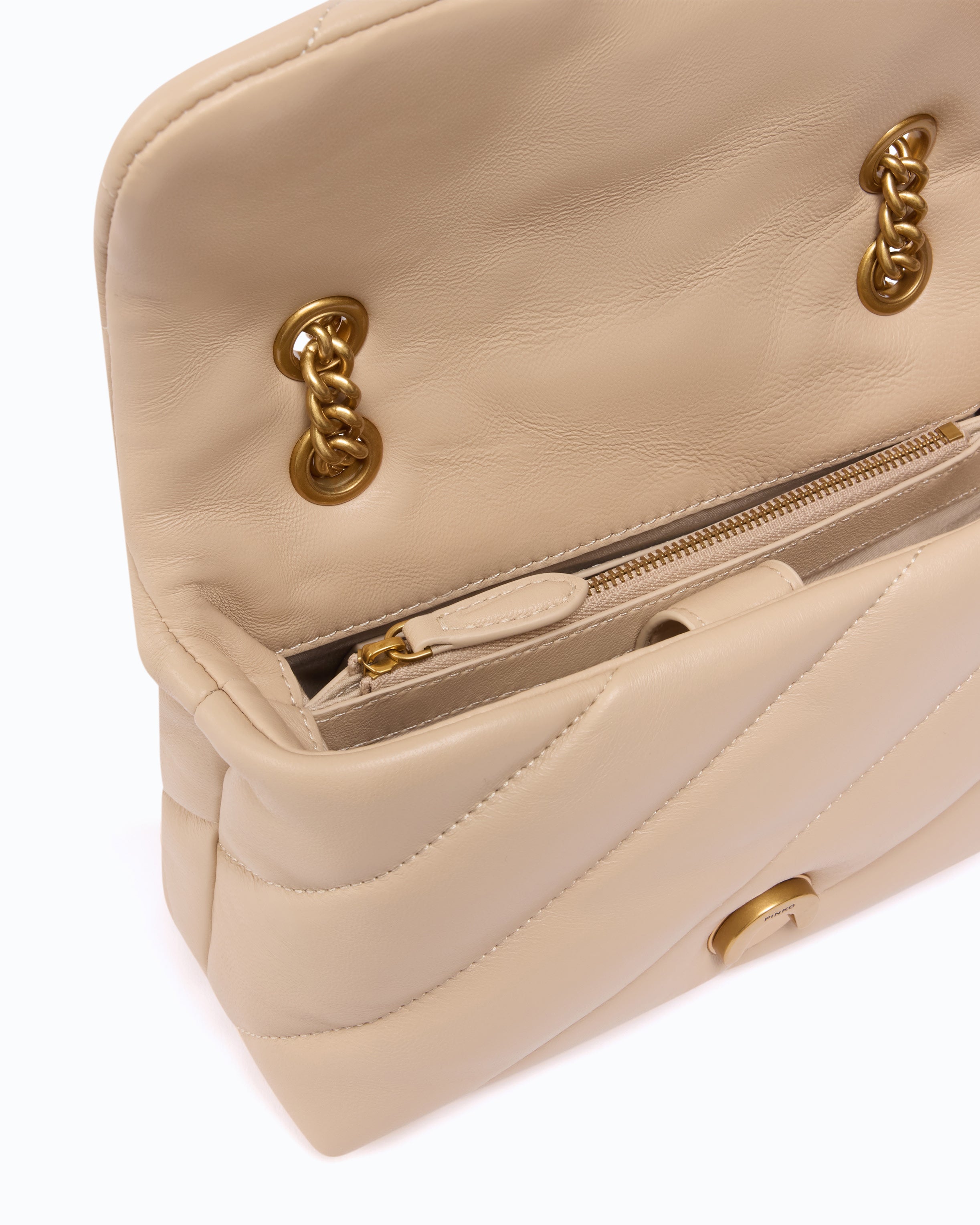 Pinko Love Bag Puff Mini torebka bezowa