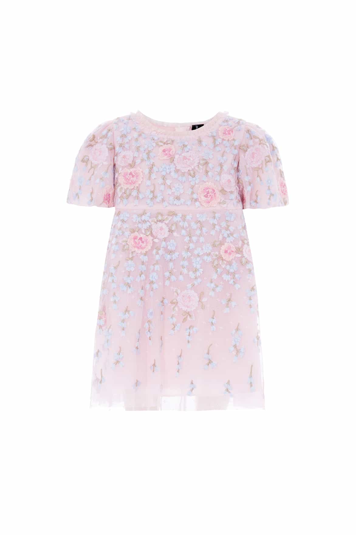 Needle & Thread Cressida Embroidery Baby Dress sukienka różowa