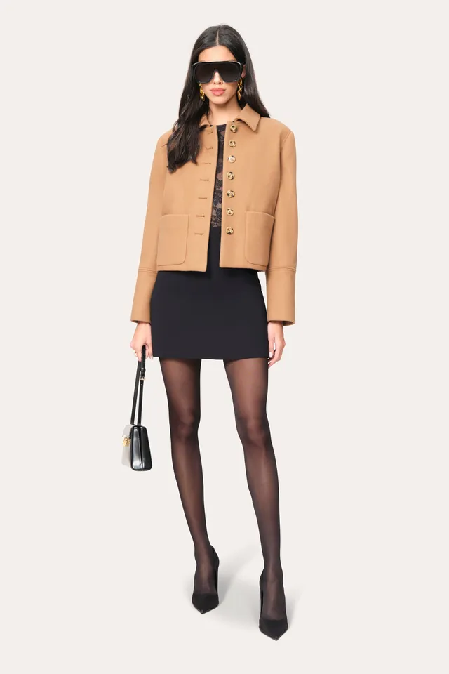 Elie Tahari Double Face E903C105 żakiet camel