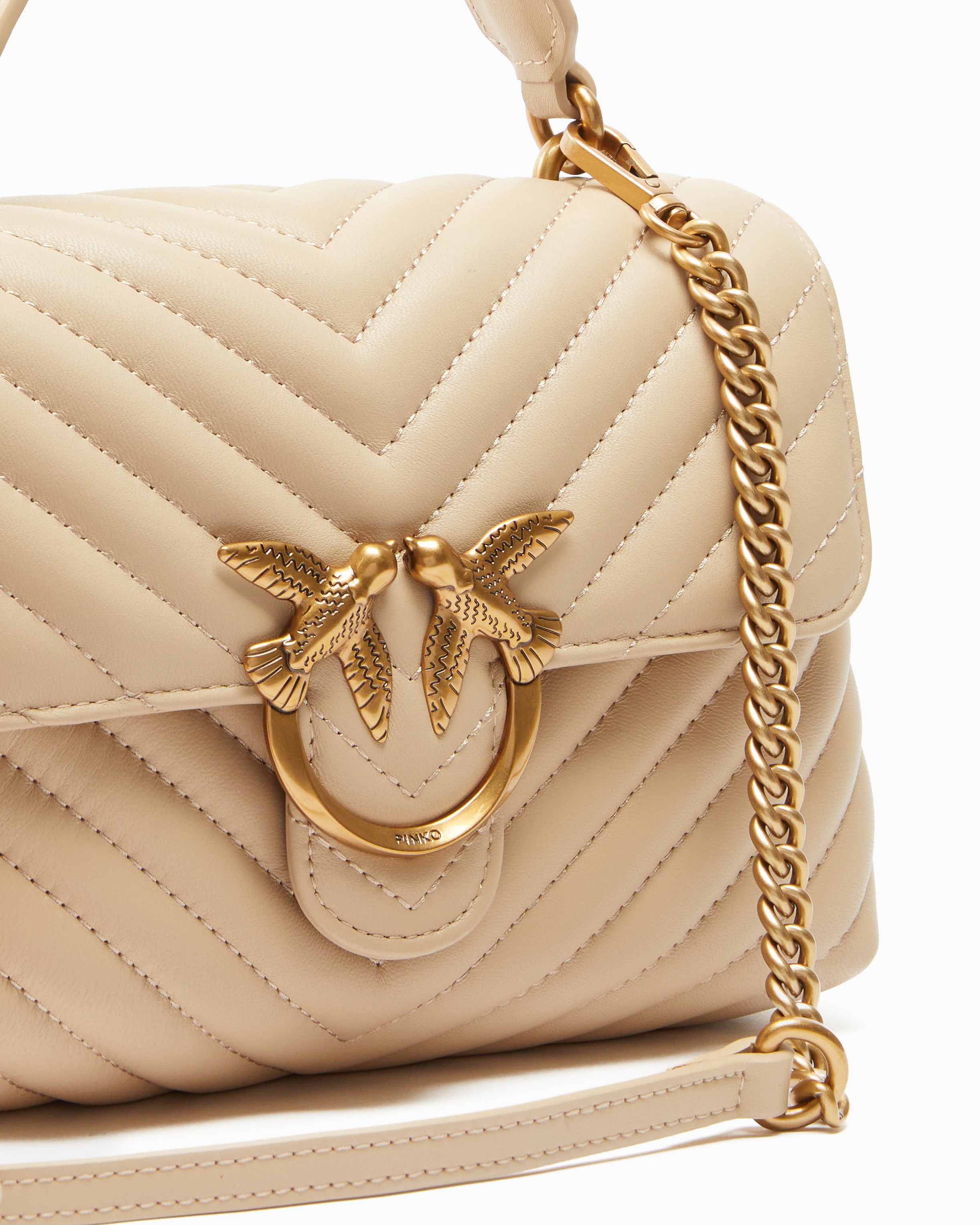 Pinko Lady Love Bag Puff torebka mini pikowana chevron