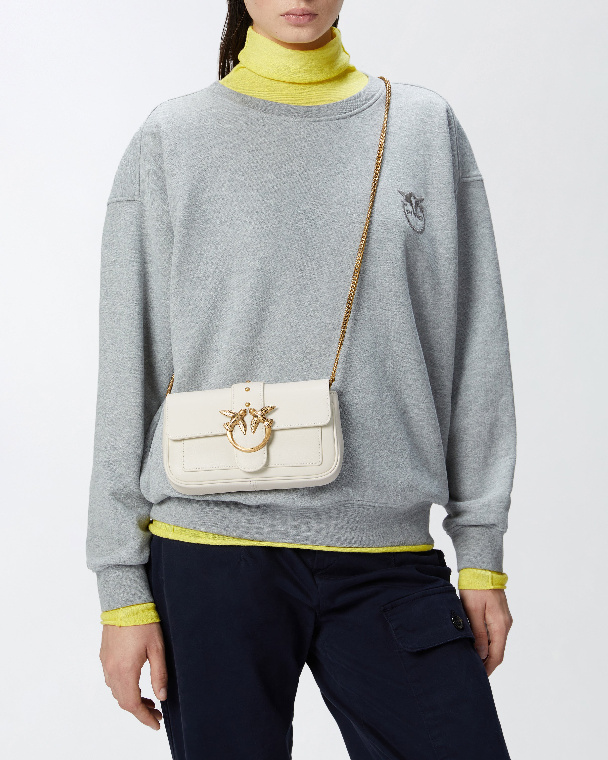 Pinko Love One Pocket Simply torebka skórzana