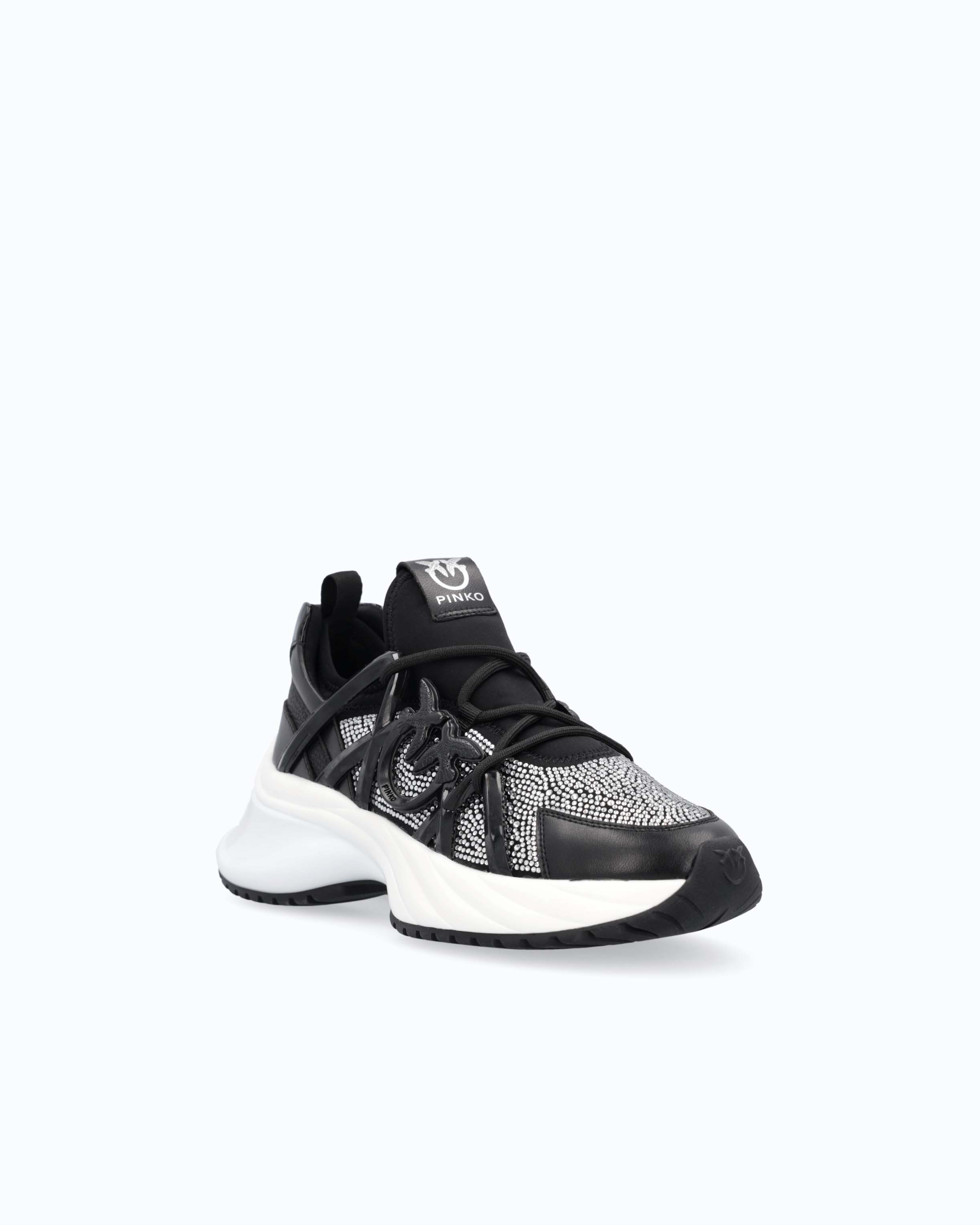 Pinko Ariel 01 sneakersy wsuwane z kryształkami