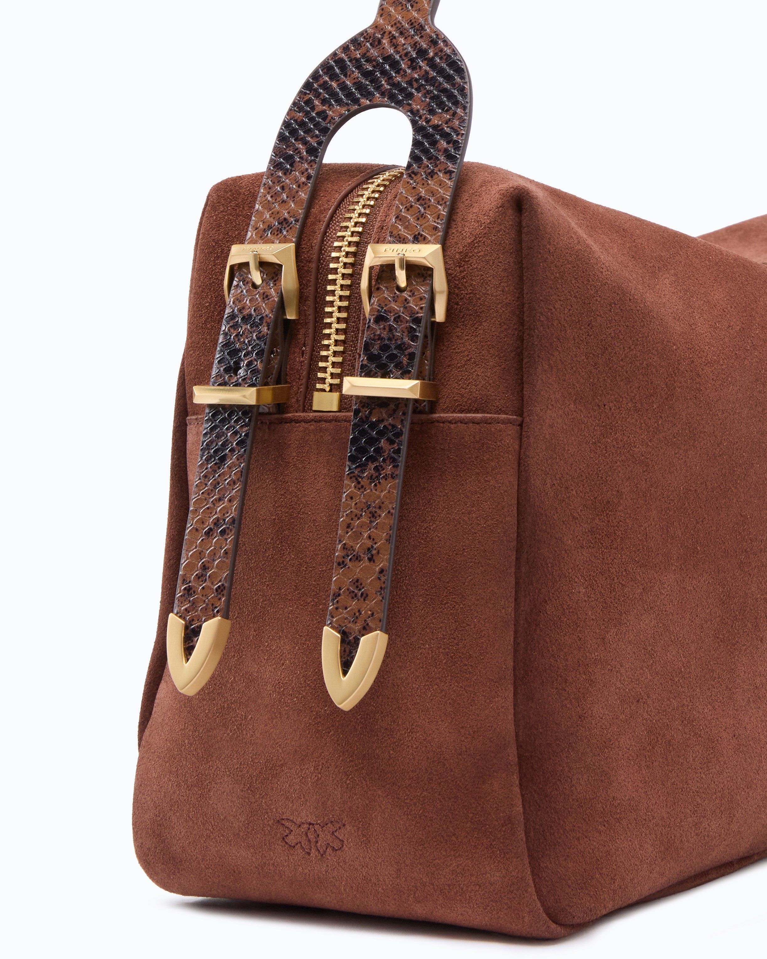 Pinko Keeper Bag 24 Big torebka zamszowa spray