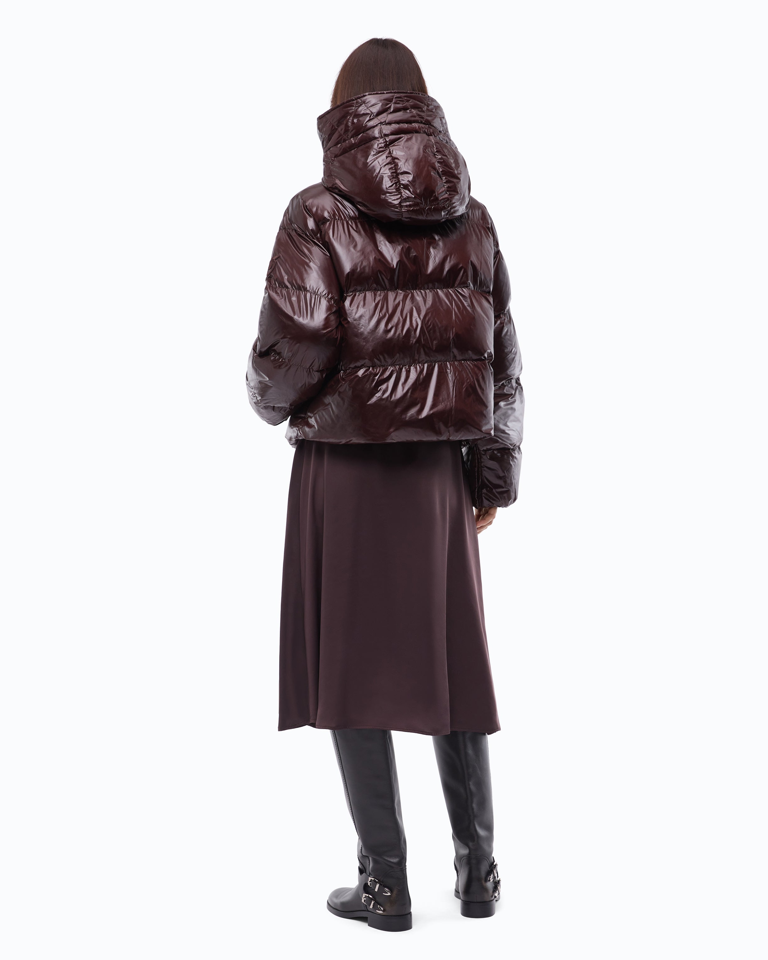 Pinko Impasto Padded Jacket kurtka puchowa brązowa