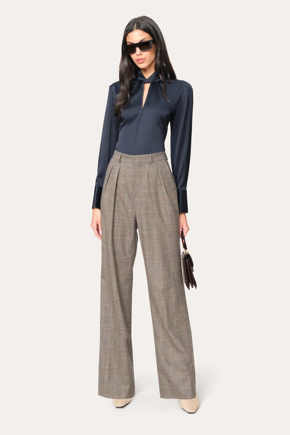 Elie Tahari Silk Twist koszula Stargazer jedwabna