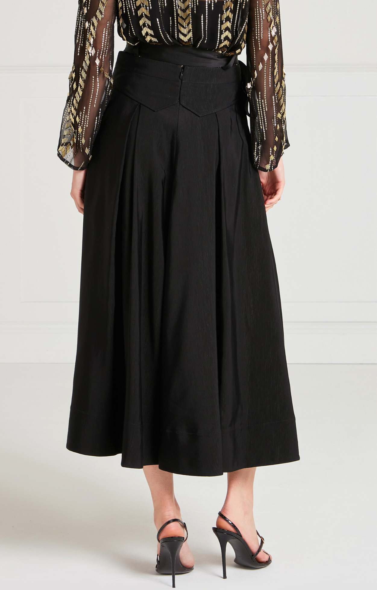 Temperley London Elodie spódnica midi czarna
