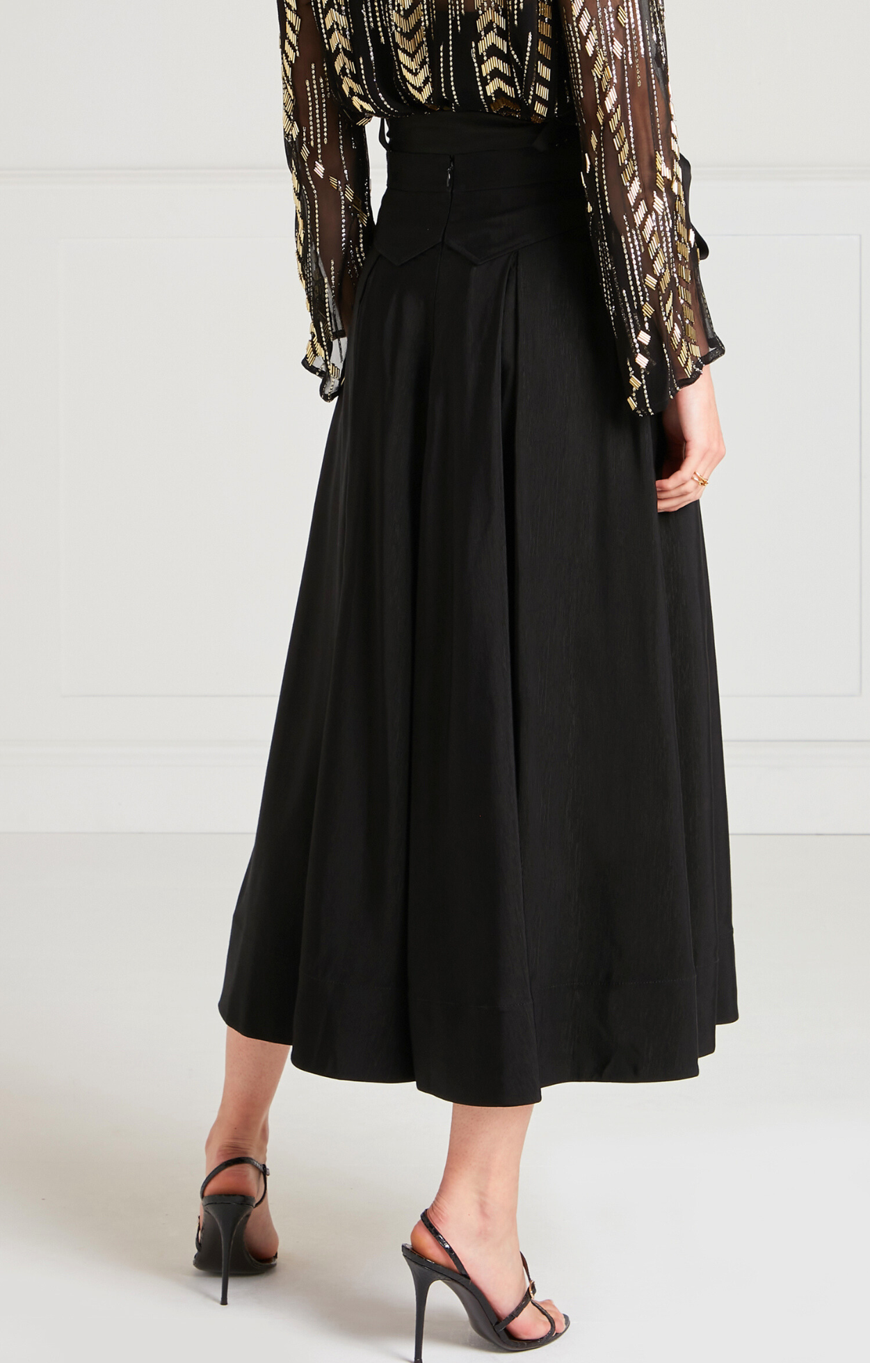 Temperley London Elodie spódnica midi czarna