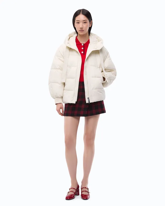 Pinko Dicentra Padded Jacket kurtka oversize z kapturem