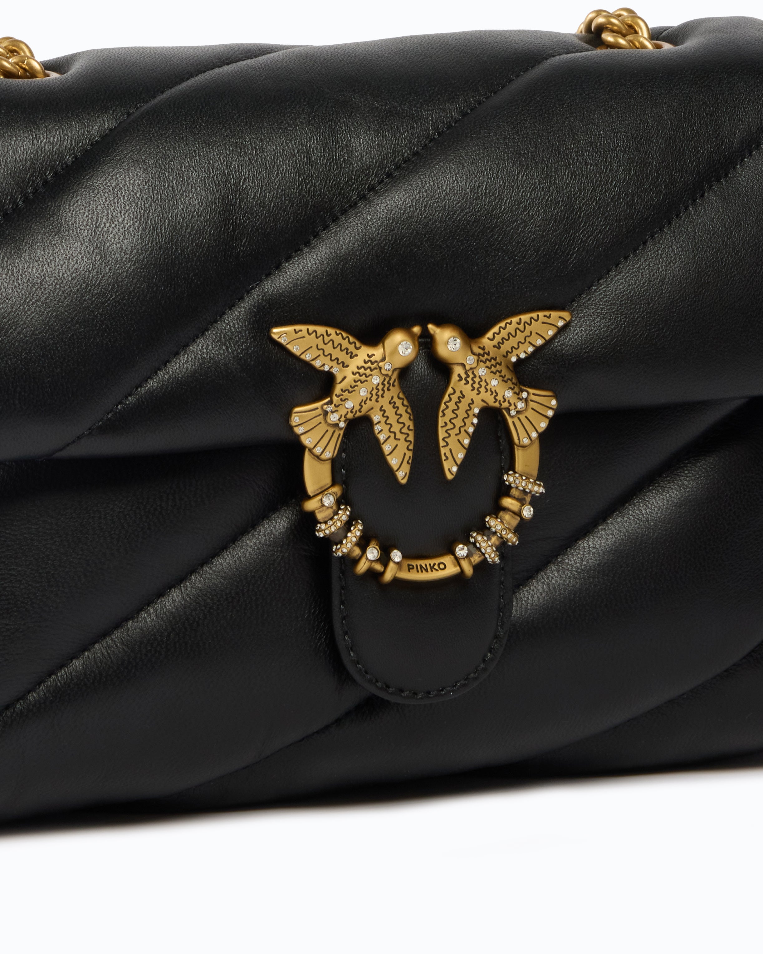 Pinko Love Bag Puff torebka pikowana czarna