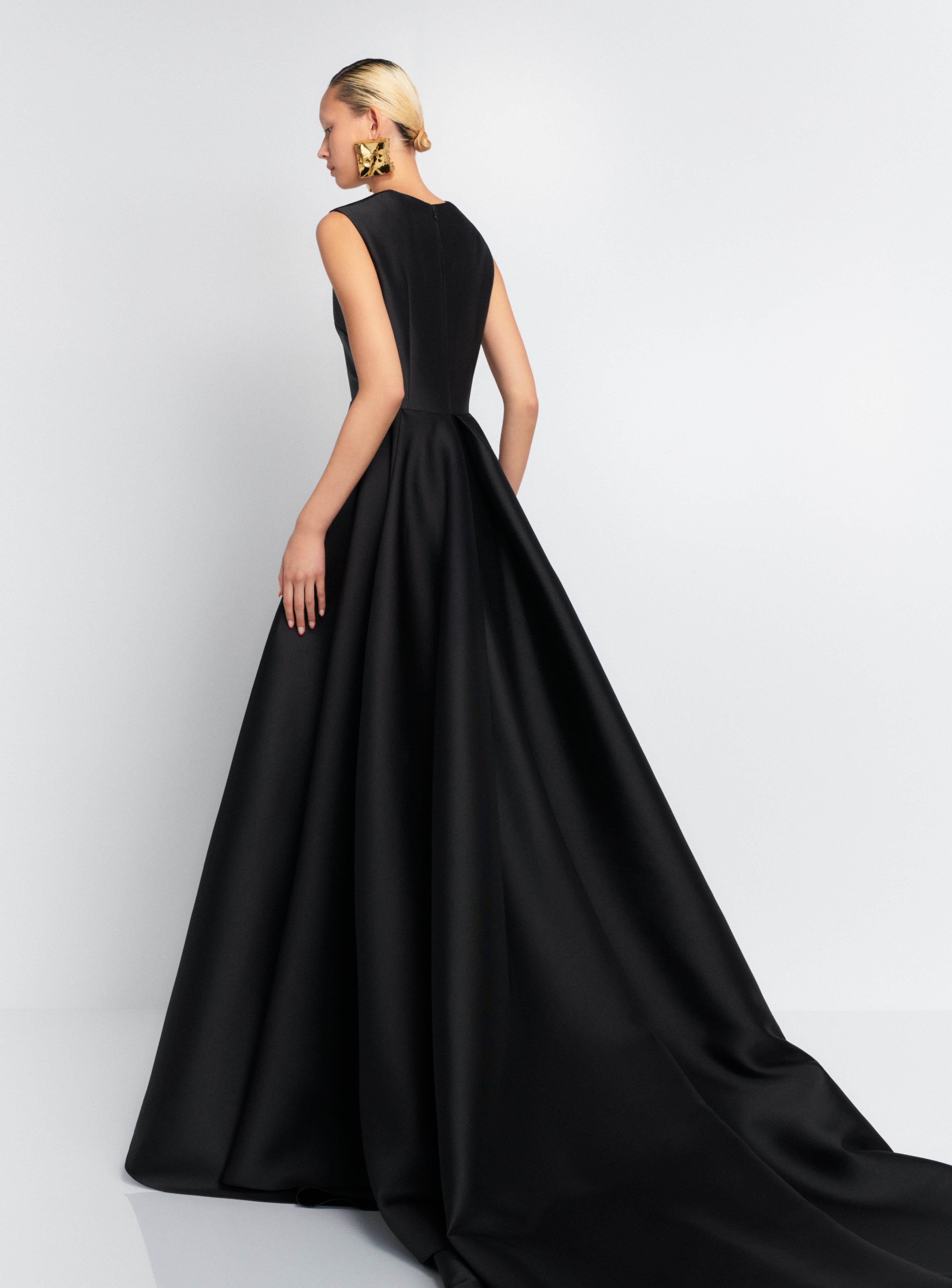 SOLACE LONDON Larsen sukienka wieczorowa czarna maxi